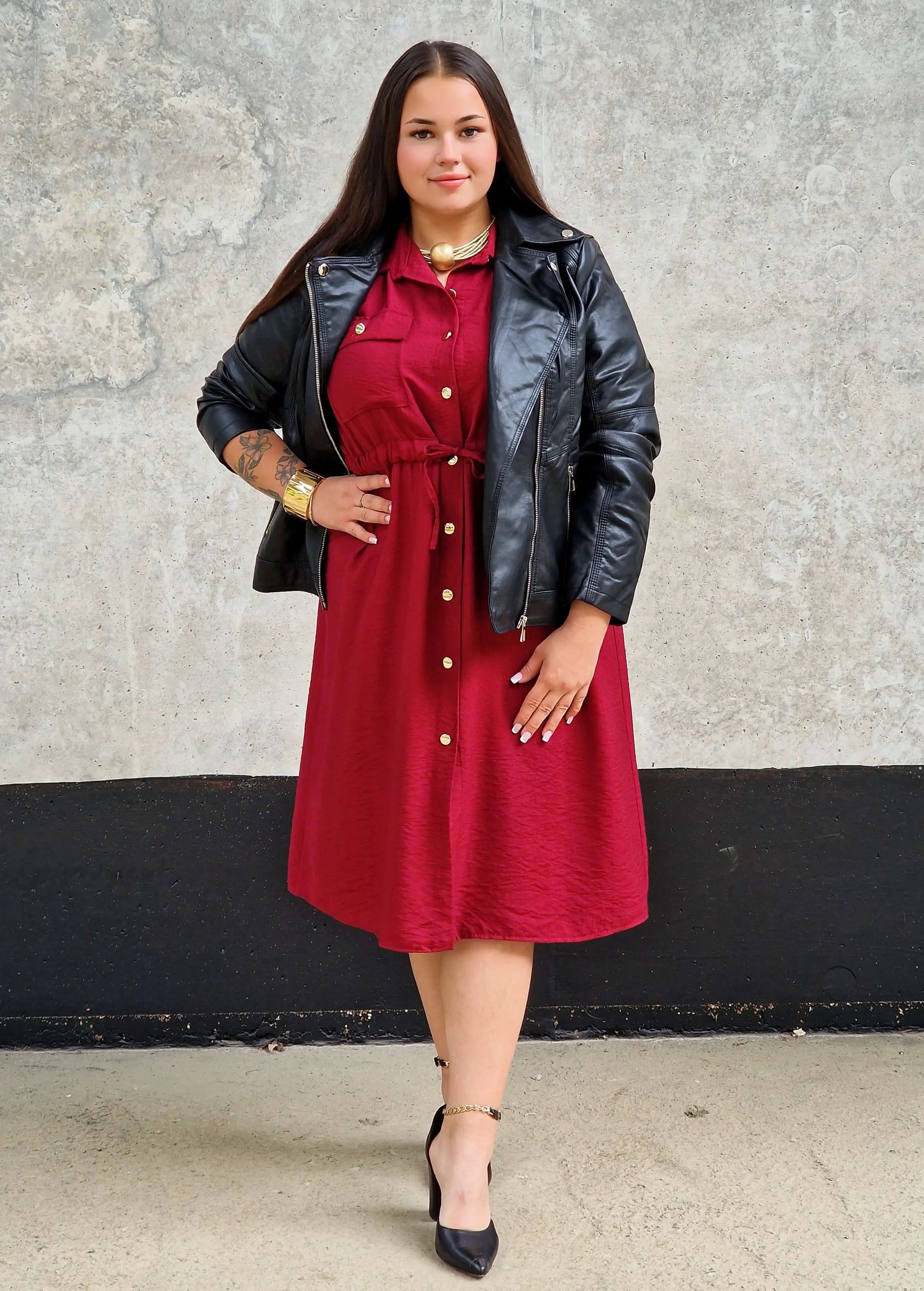 Sukienka Koszulowa StylowaXL – Moda Plus Size dla Kobiet XXL Stylowa XL