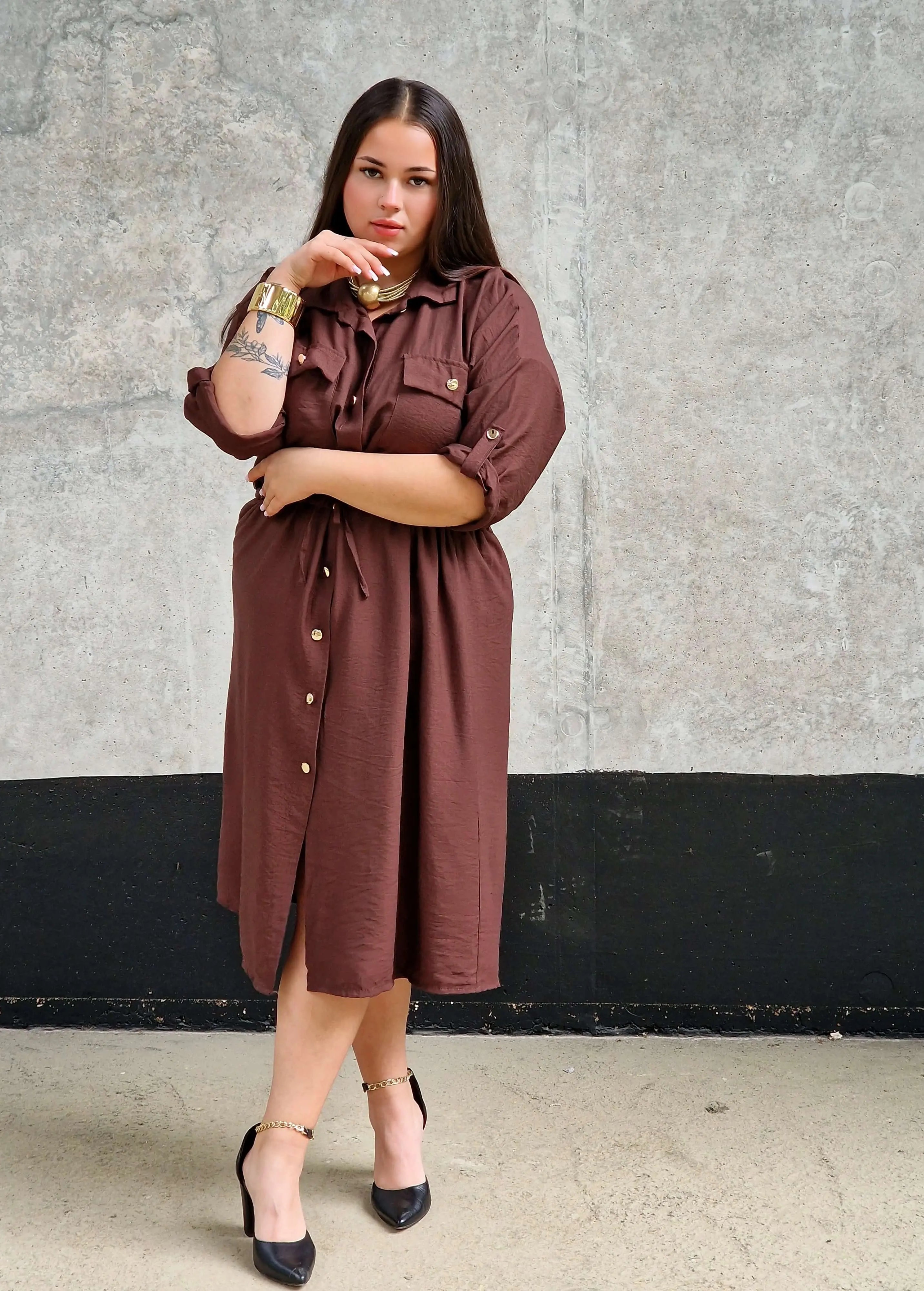 Sukienka Koszulowa StylowaXL – Moda Plus Size dla Kobiet XXL Stylowa XL