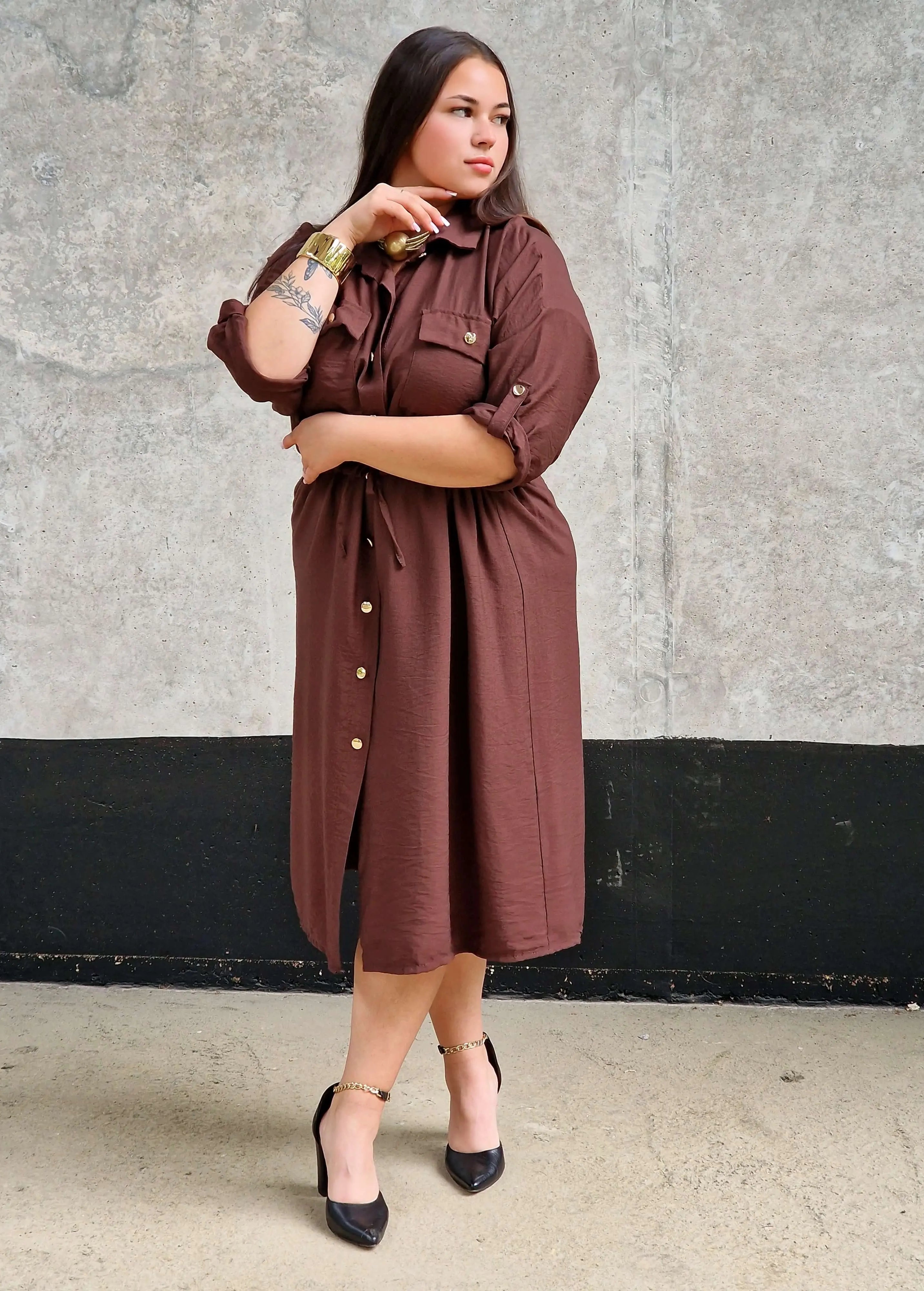 Sukienka Koszulowa StylowaXL – Moda Plus Size dla Kobiet XXL Stylowa XL