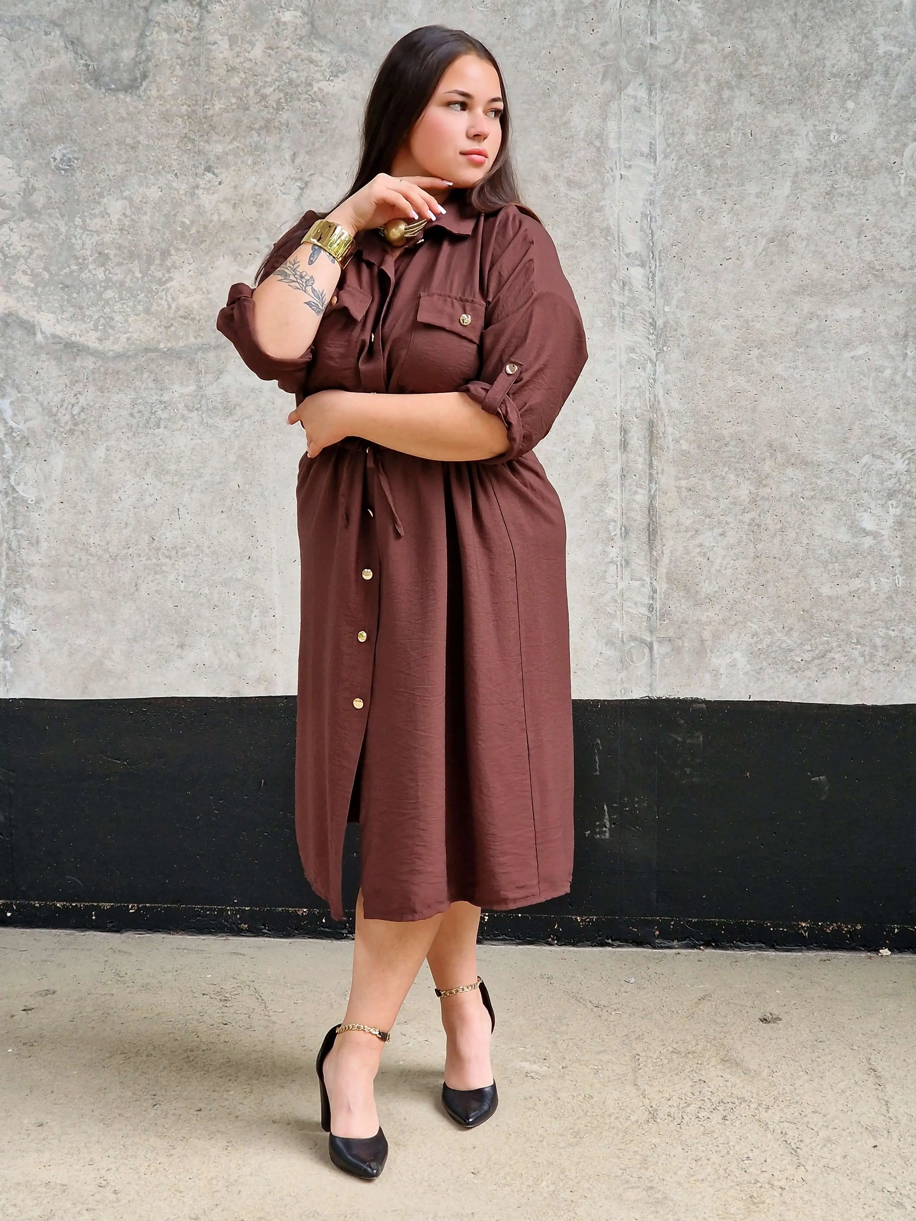 Sukienka Koszulowa StylowaXL – Moda Plus Size dla Kobiet XXL Stylowa XL