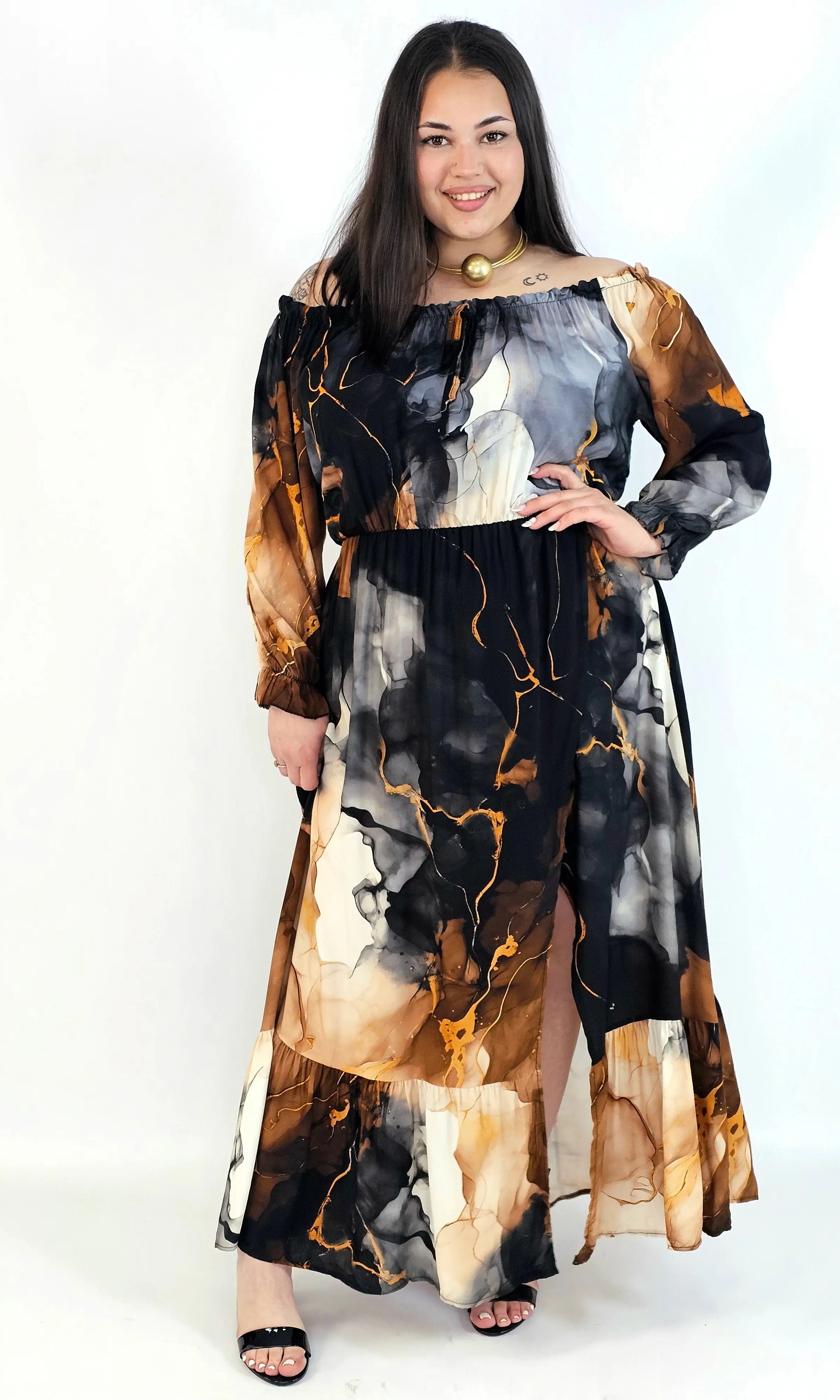 Sukienka Maxi Plus Size StylowaXL – Letnia Zmysłowość dla Kobiet XXL Stylowa XL