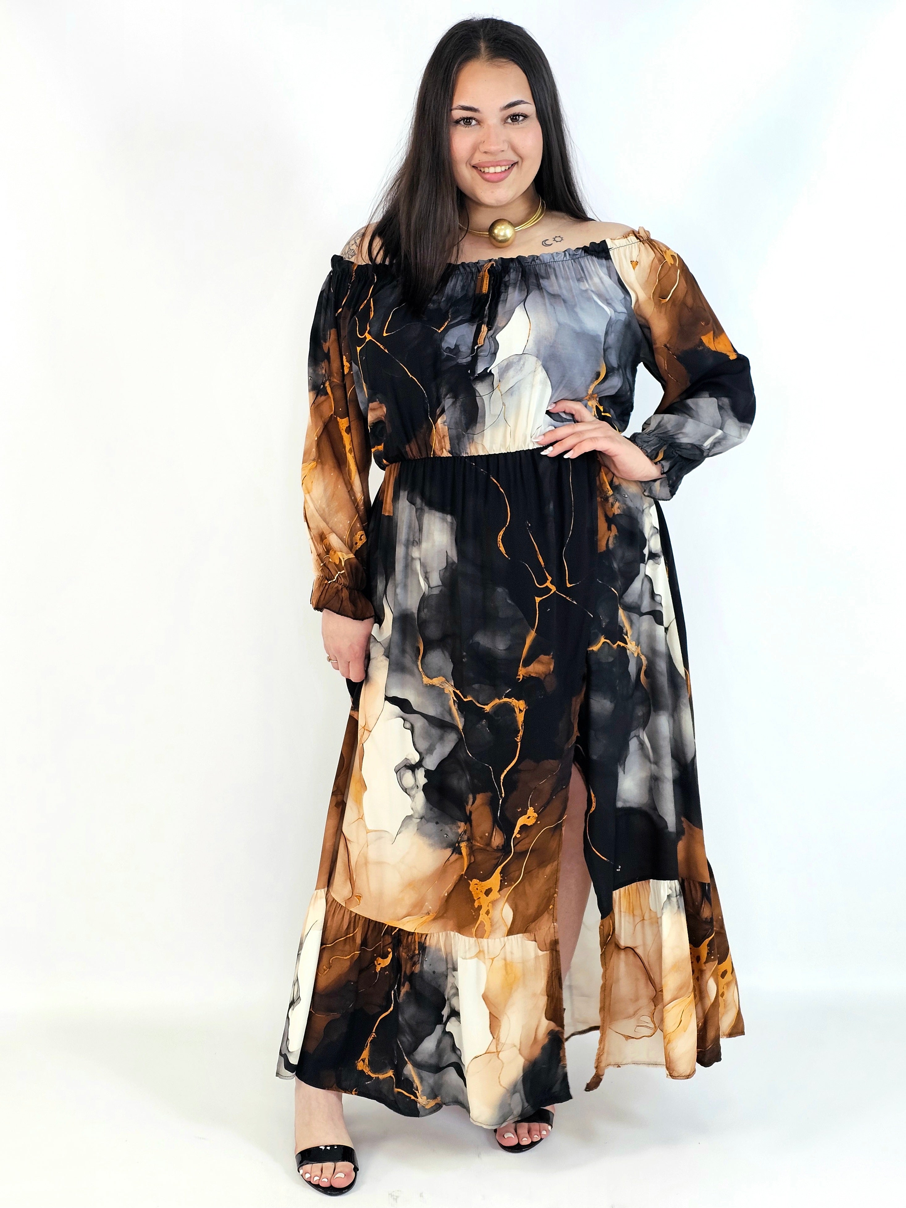 Sukienka Maxi Plus Size StylowaXL – Letnia Zmysłowość dla Kobiet XXL Stylowa XL