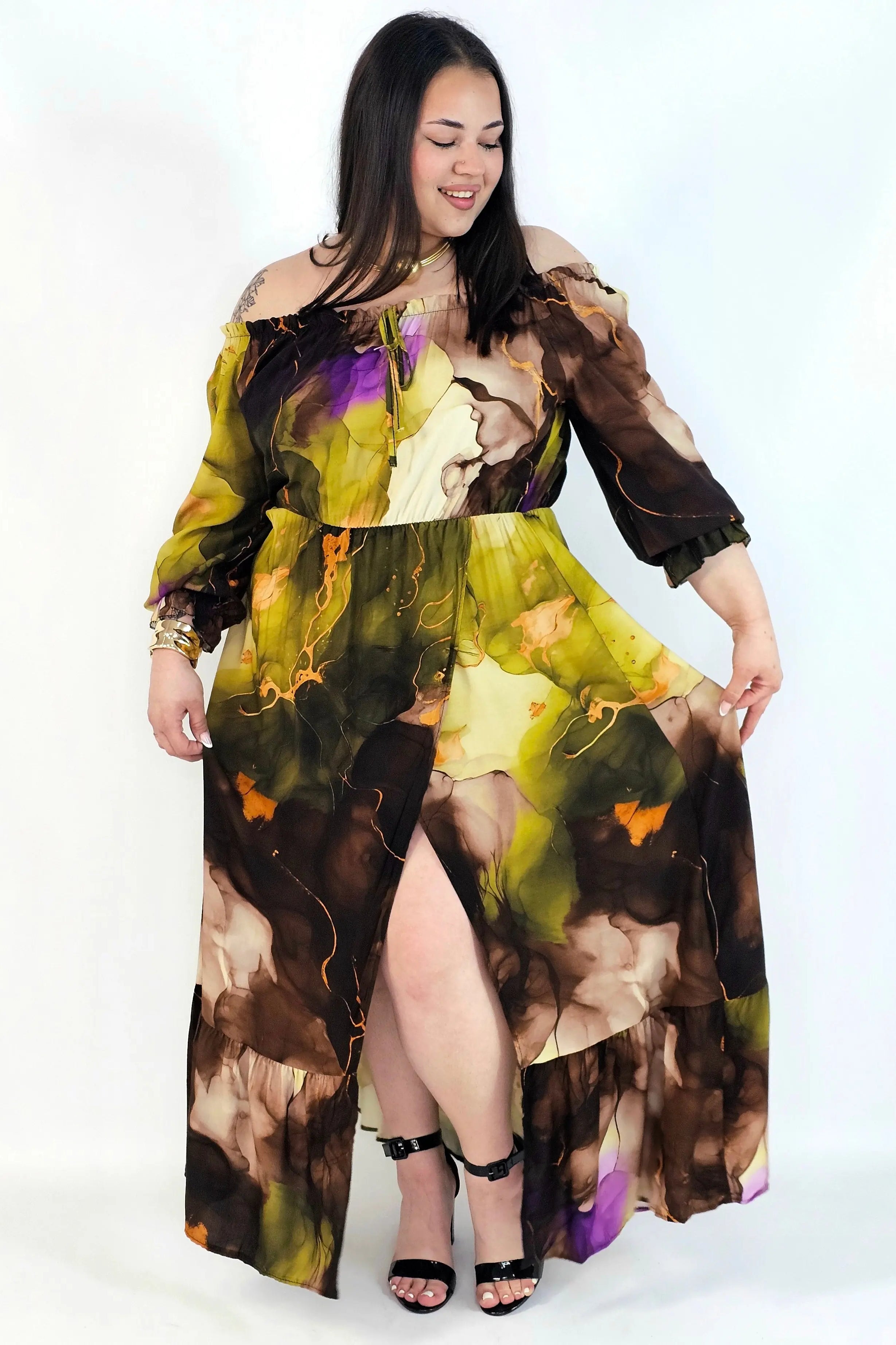 Sukienka Maxi Plus Size StylowaXL – Letnia Zmysłowość dla Kobiet XXL Stylowa XL