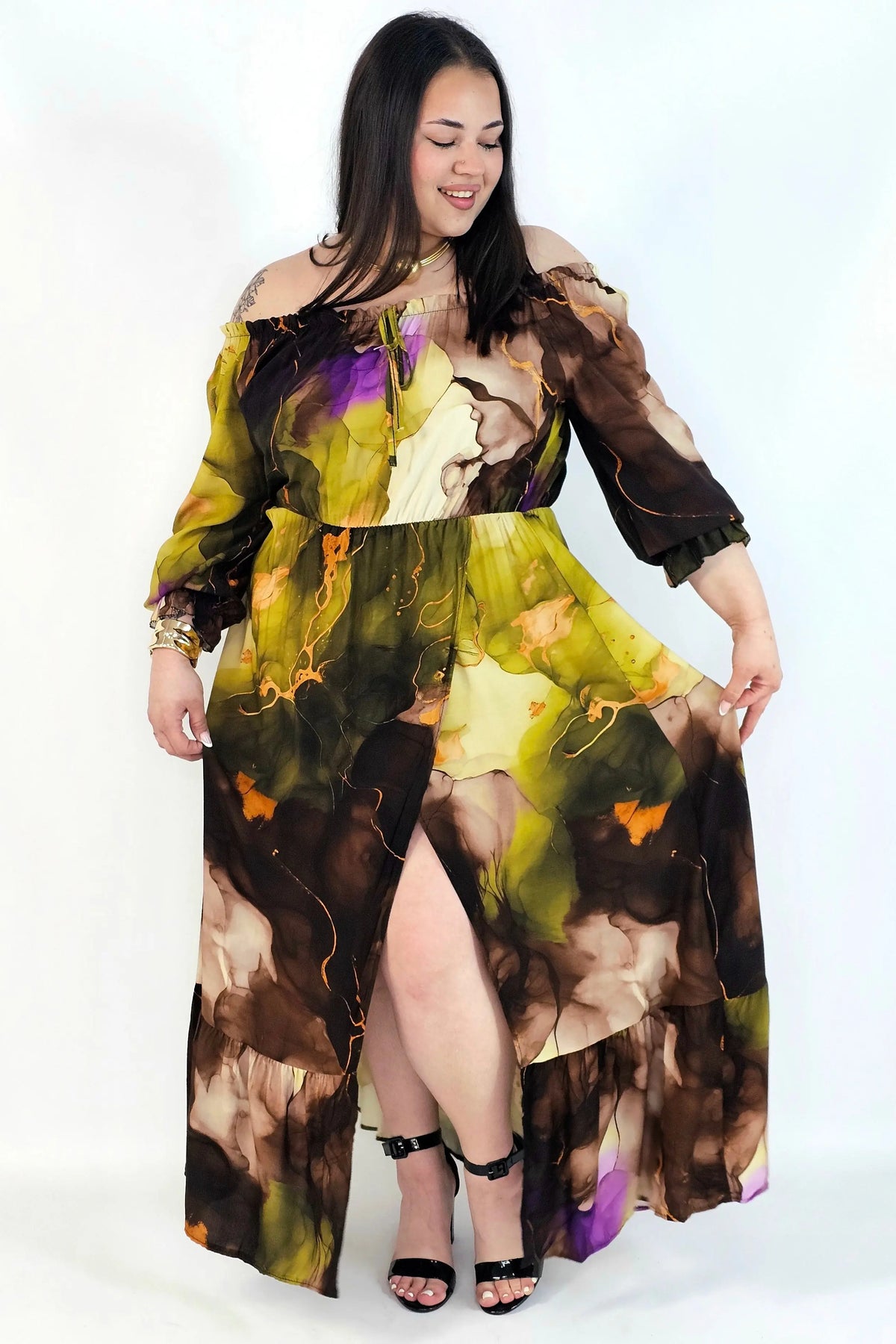 Sukienka Maxi Plus Size StylowaXL – Letnia Zmysłowość dla Kobiet XXL Stylowa XL