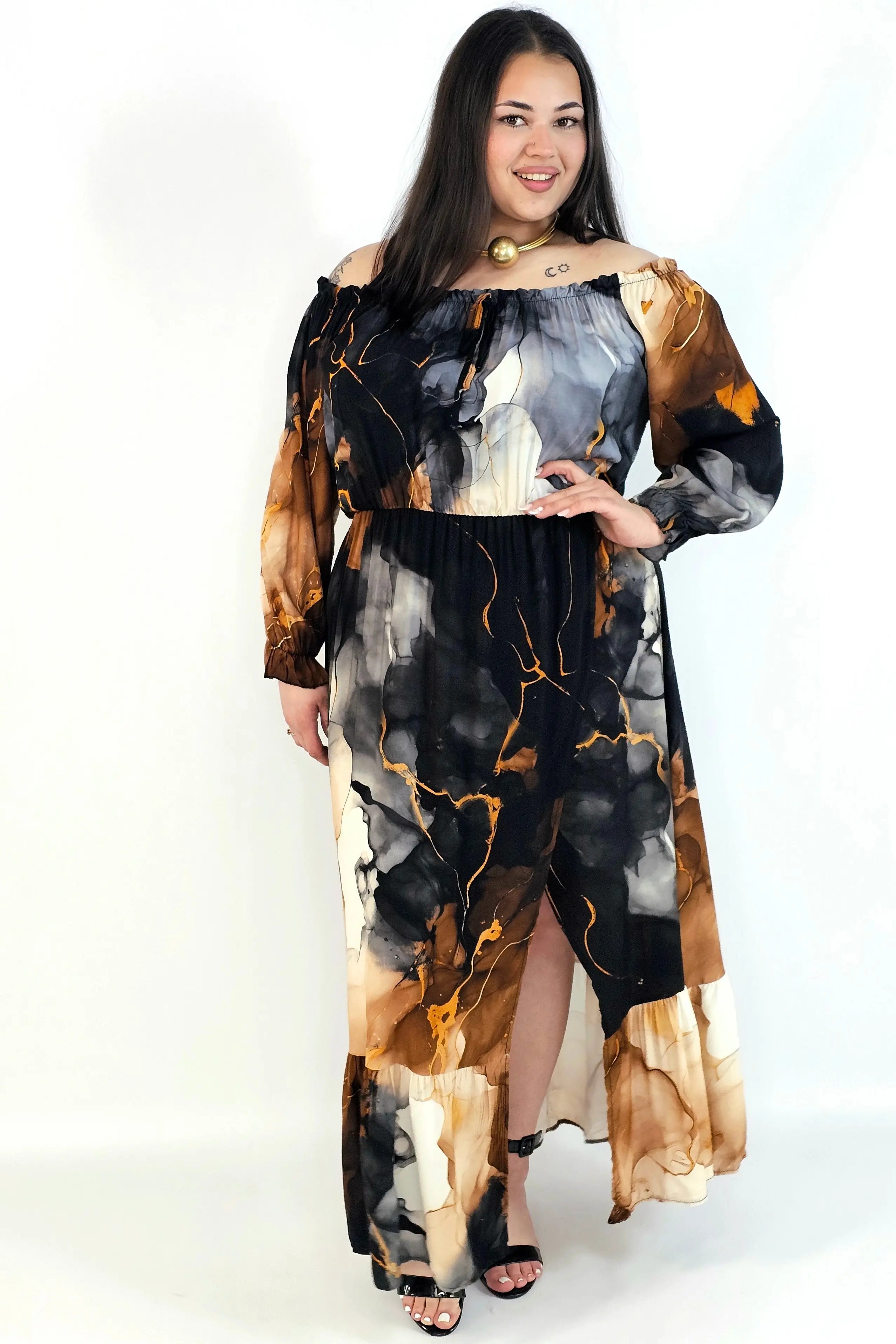 Sukienka Maxi Plus Size StylowaXL – Letnia Zmysłowość dla Kobiet XXL Stylowa XL