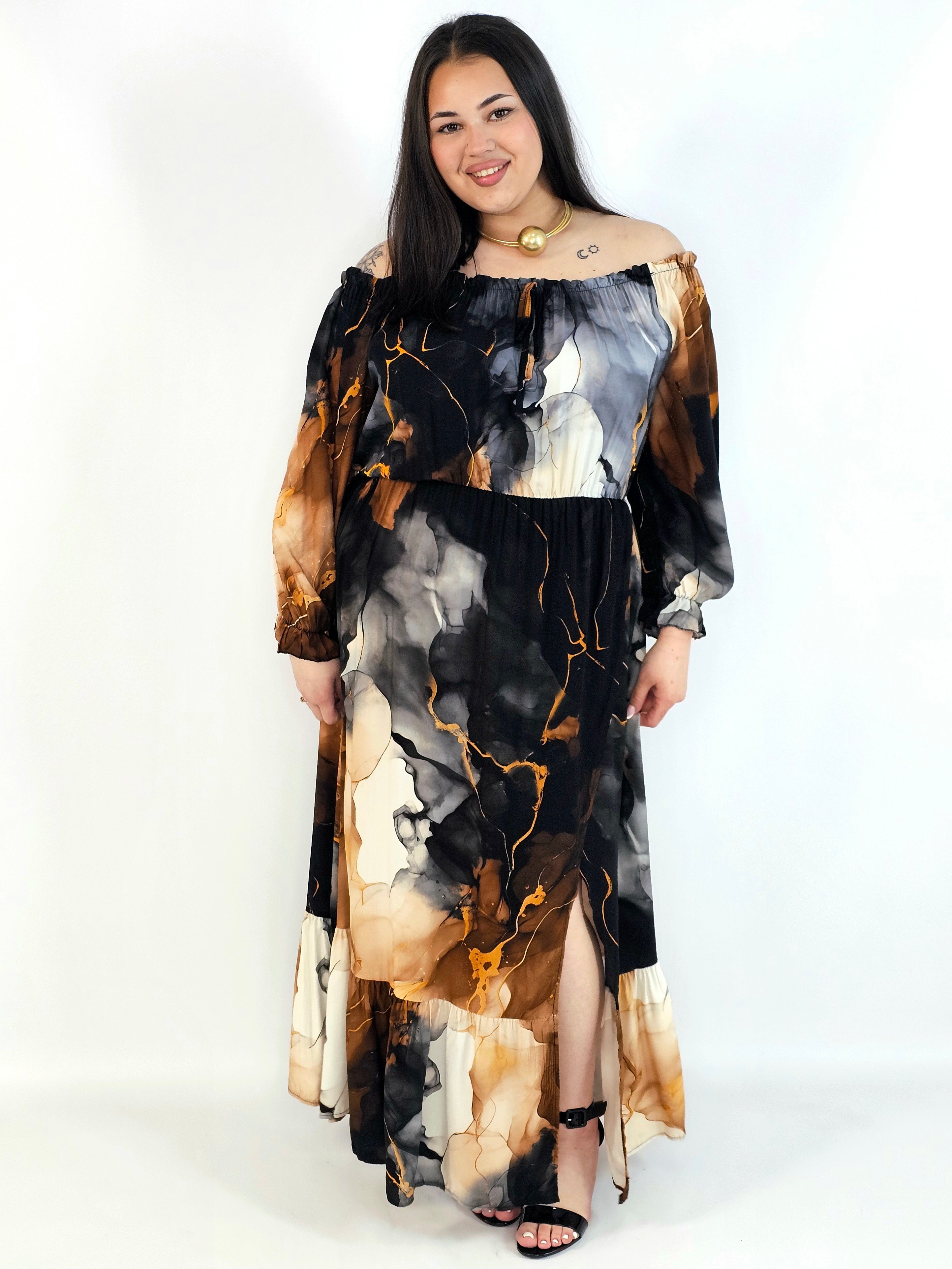 Sukienka Maxi Plus Size StylowaXL – Letnia Zmysłowość dla Kobiet XXL Stylowa XL