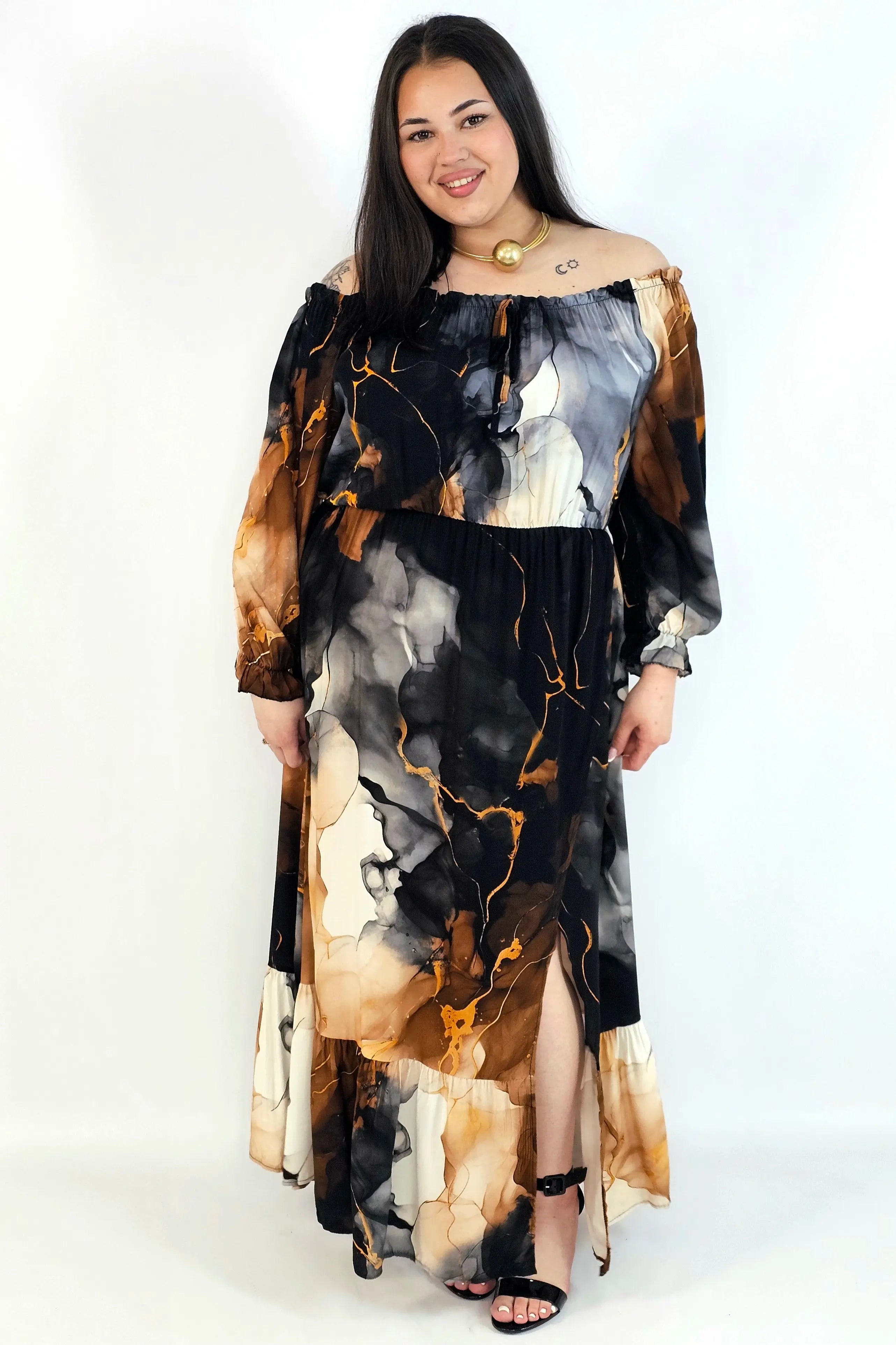 Sukienka Maxi Plus Size StylowaXL – Letnia Zmysłowość dla Kobiet XXL Stylowa XL