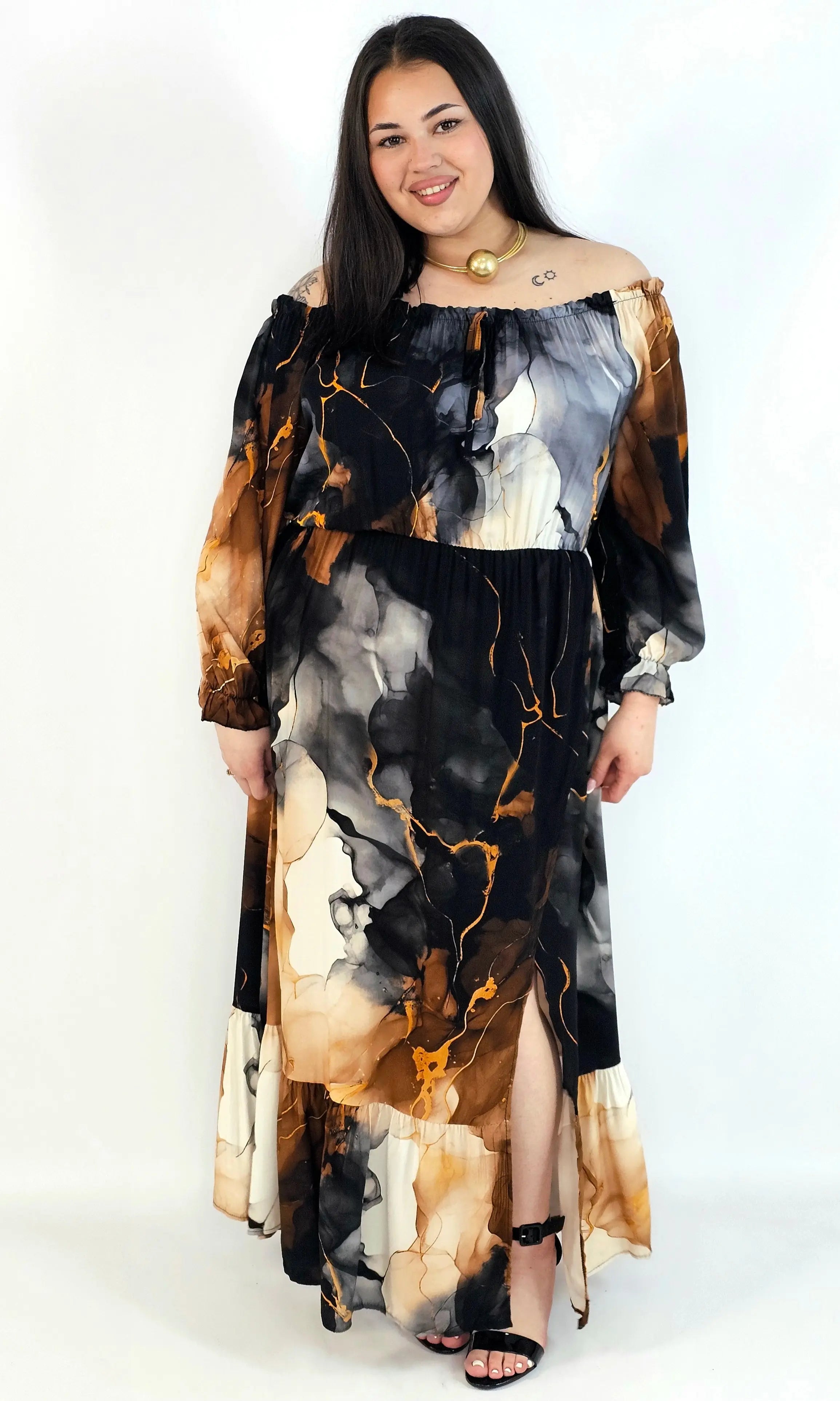 Sukienka Maxi Plus Size StylowaXL – Letnia Zmysłowość dla Kobiet XXL Stylowa XL