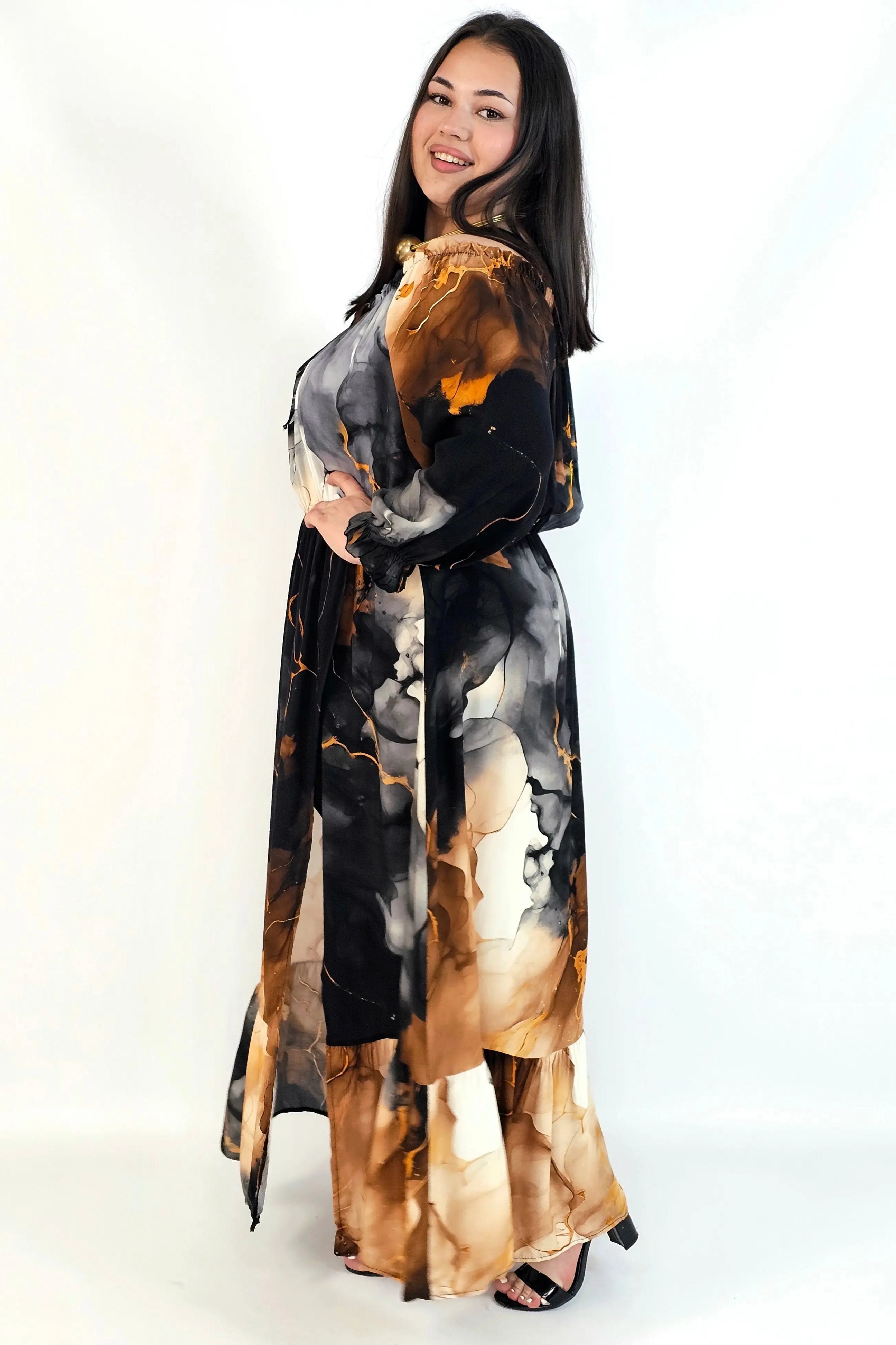 Sukienka Maxi Plus Size StylowaXL – Letnia Zmysłowość dla Kobiet XXL Stylowa XL