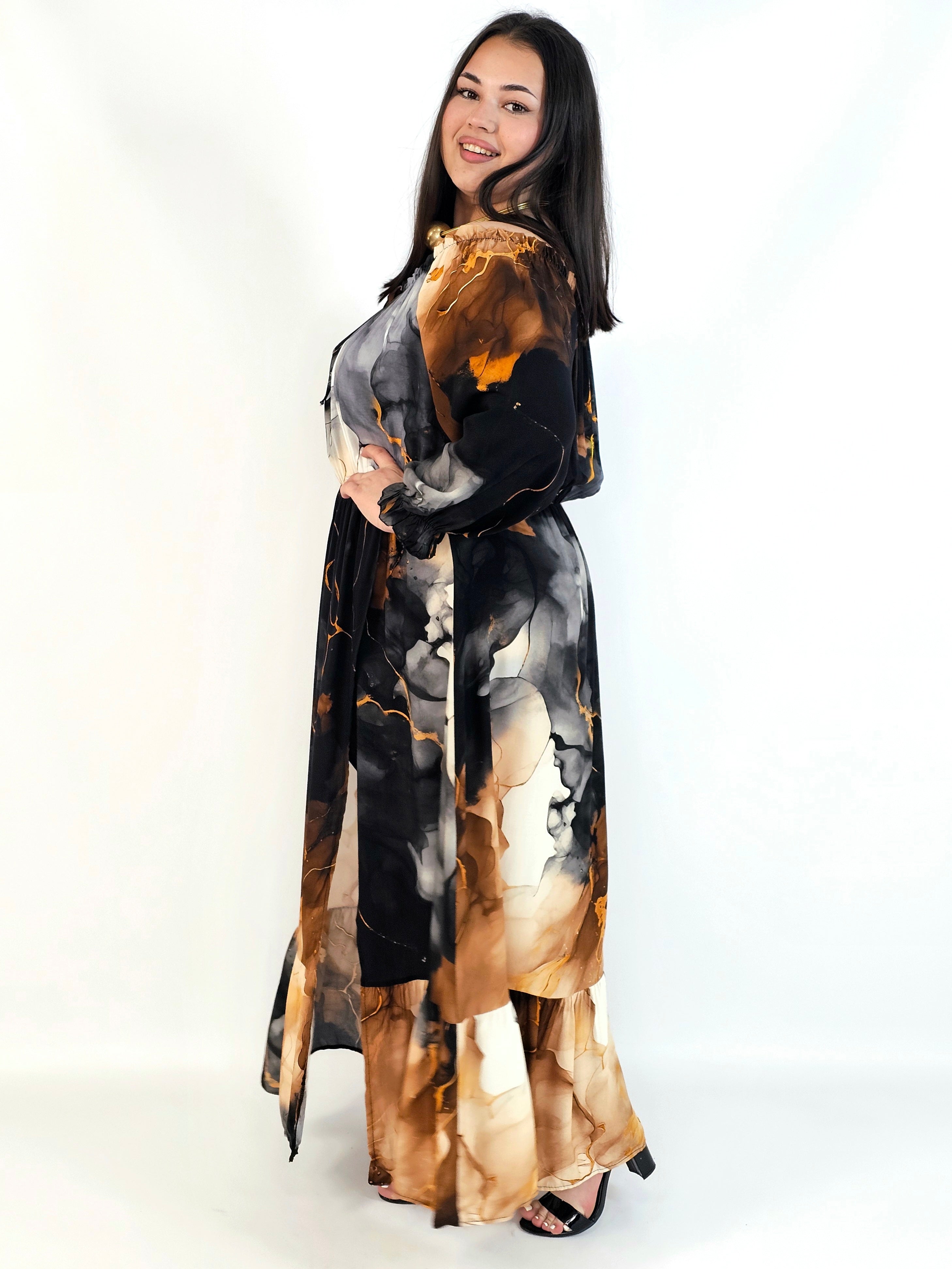 Sukienka Maxi Plus Size StylowaXL – Letnia Zmysłowość dla Kobiet XXL Stylowa XL