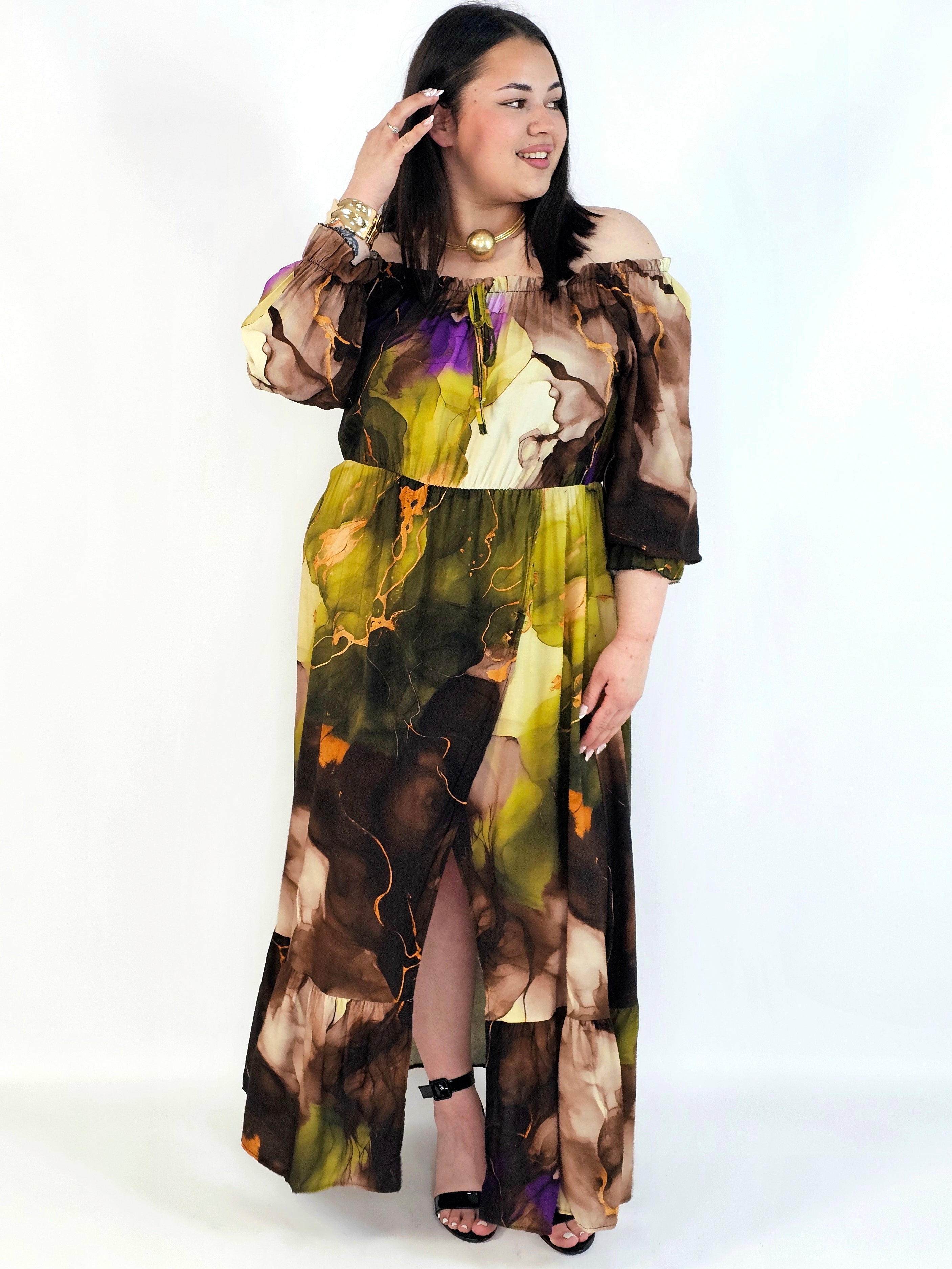 Sukienka Maxi Plus Size StylowaXL – Letnia Zmysłowość dla Kobiet XXL Stylowa XL