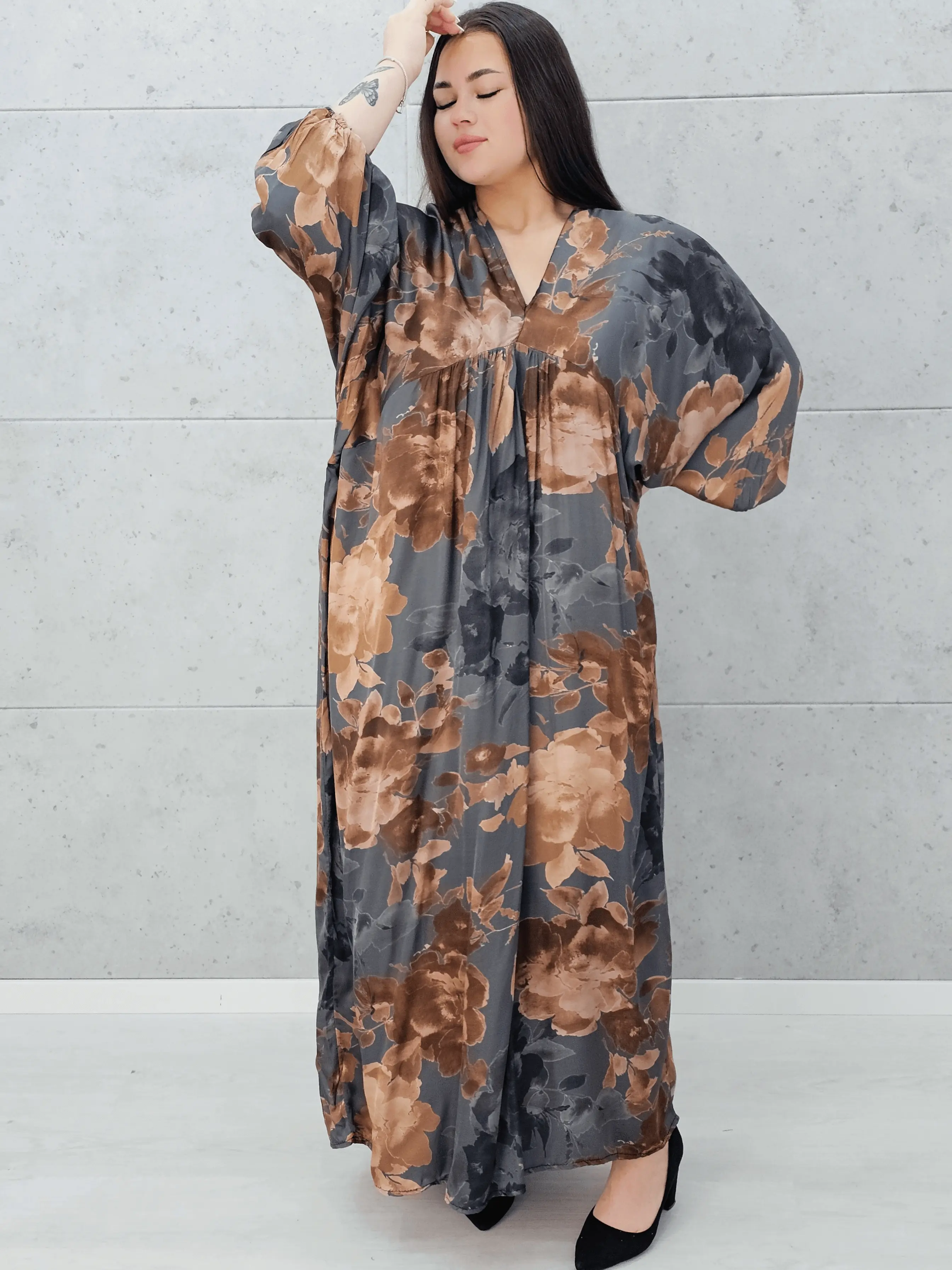 Sukienka "Autumn Blossom" Stylowa XL