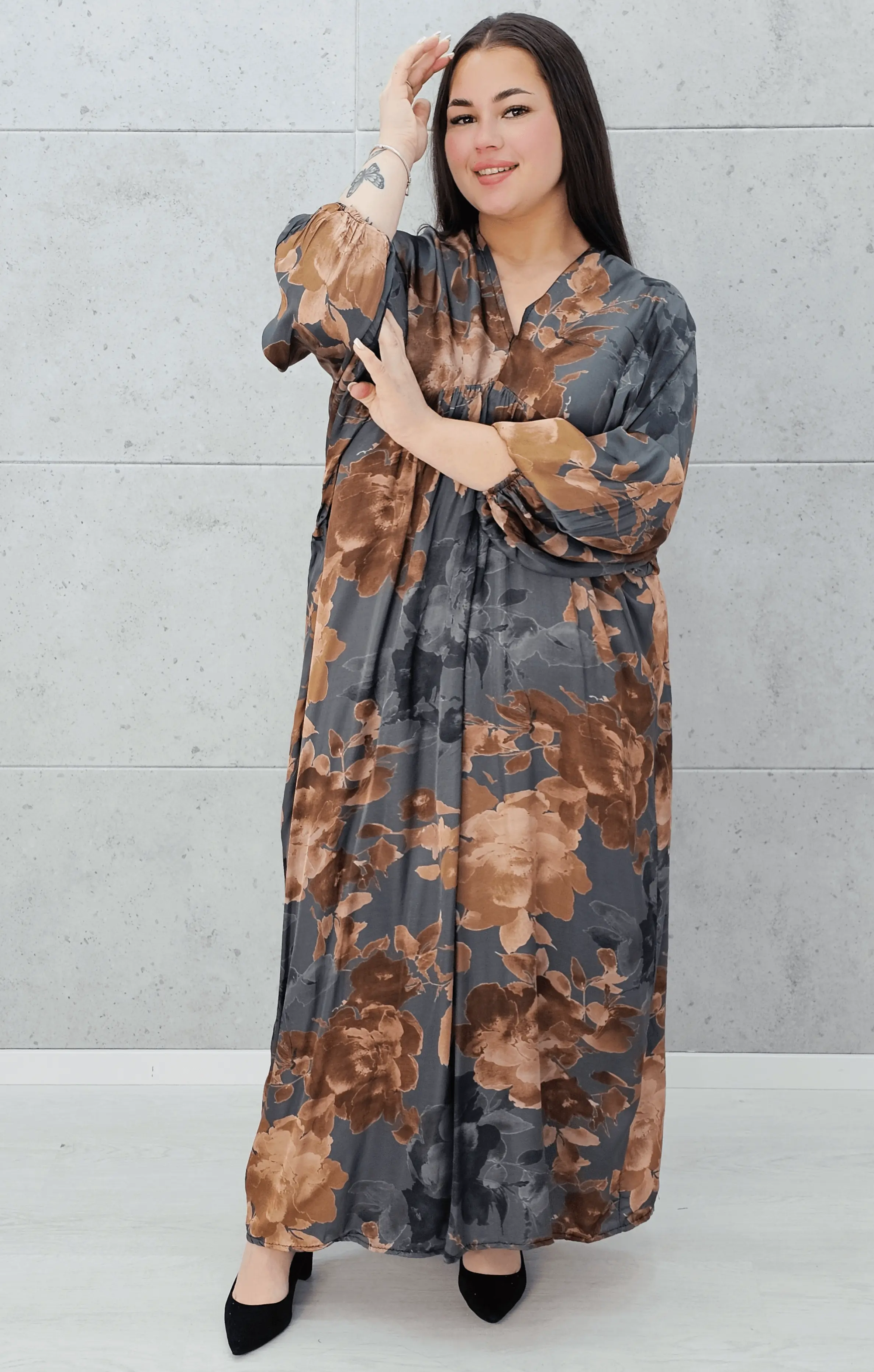 Sukienka "Autumn Blossom" Stylowa XL