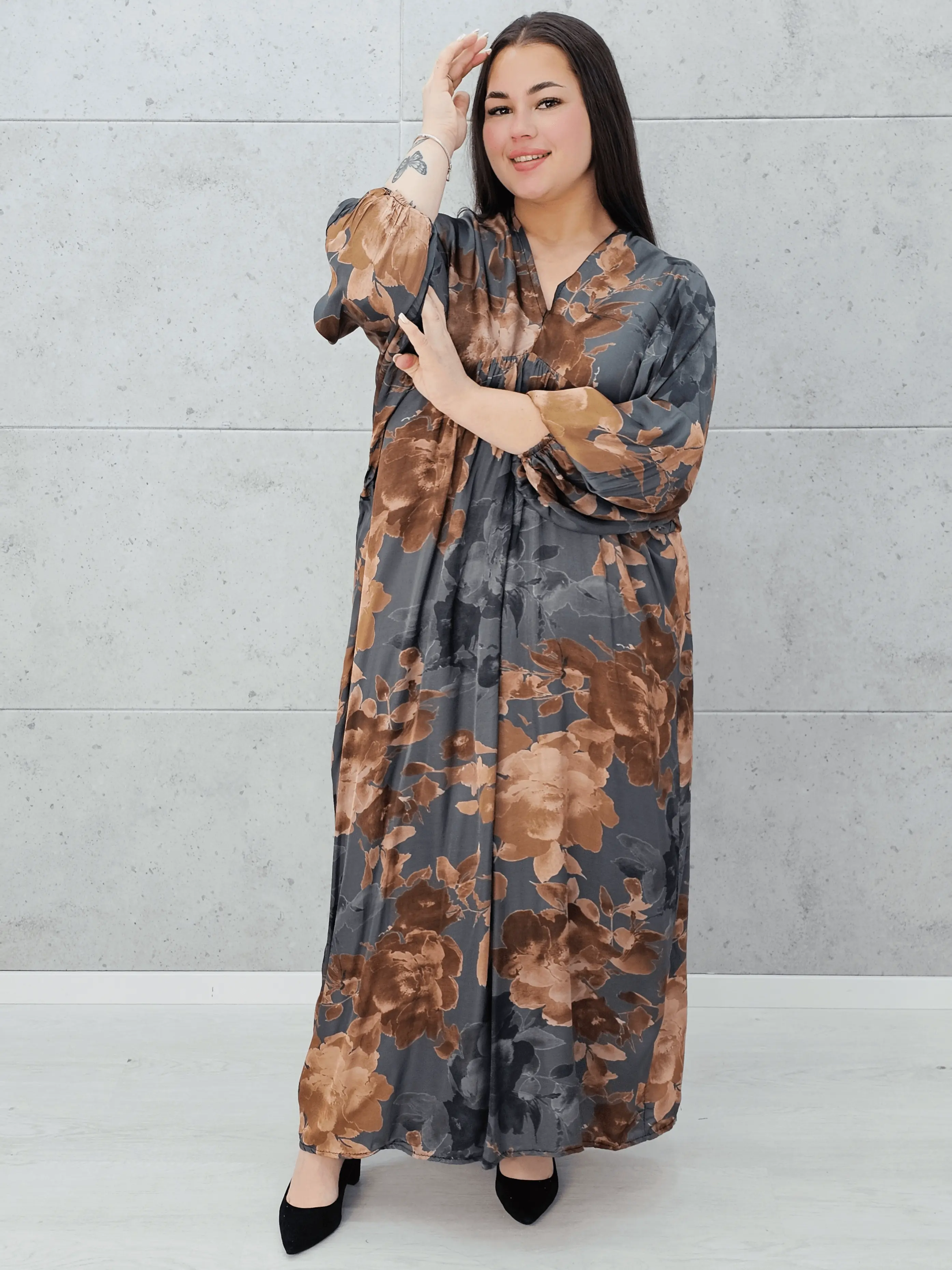 Sukienka "Autumn Blossom" Stylowa XL