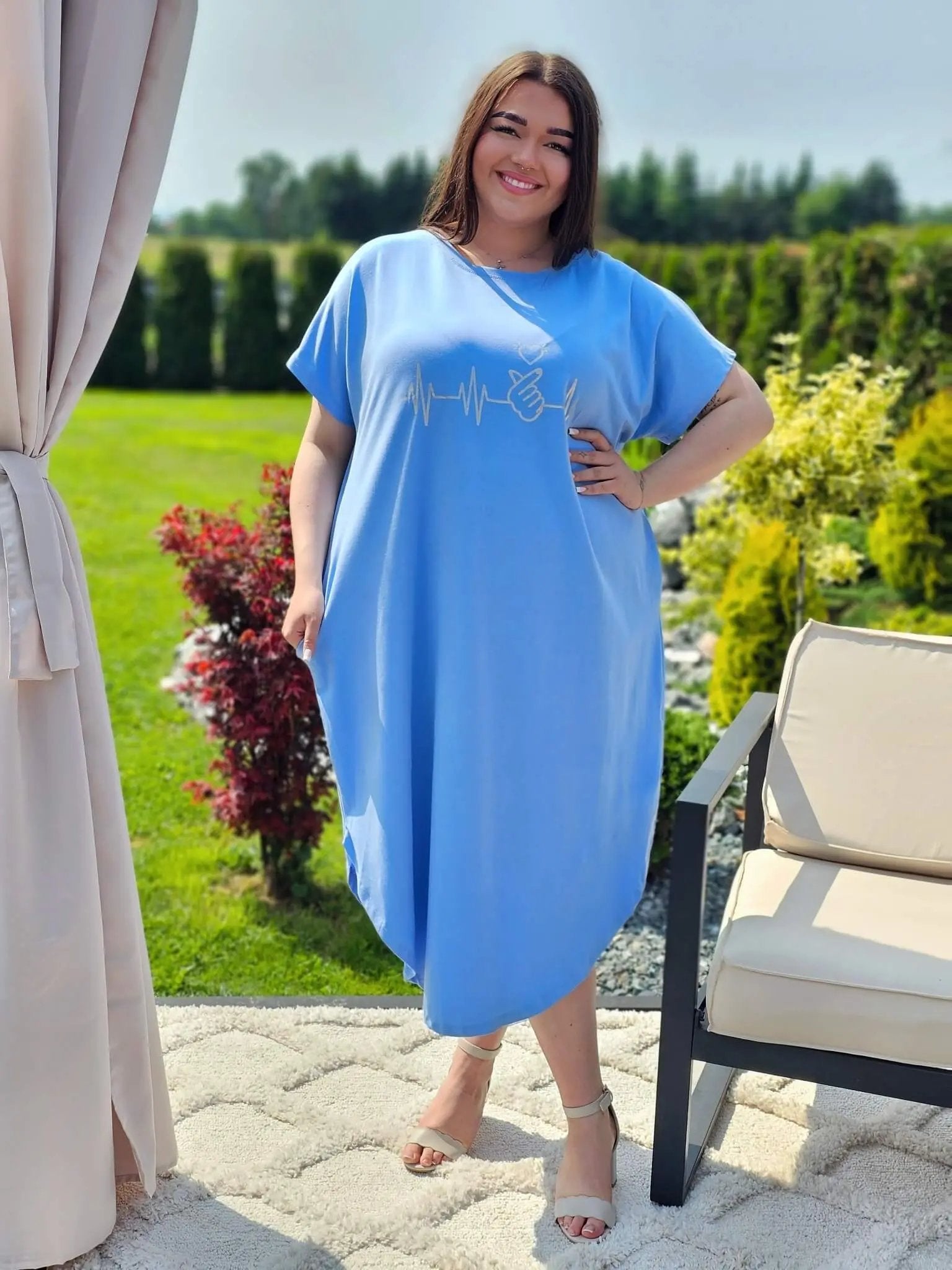 Sukienka "Heartbeat Love" Stylowa XL