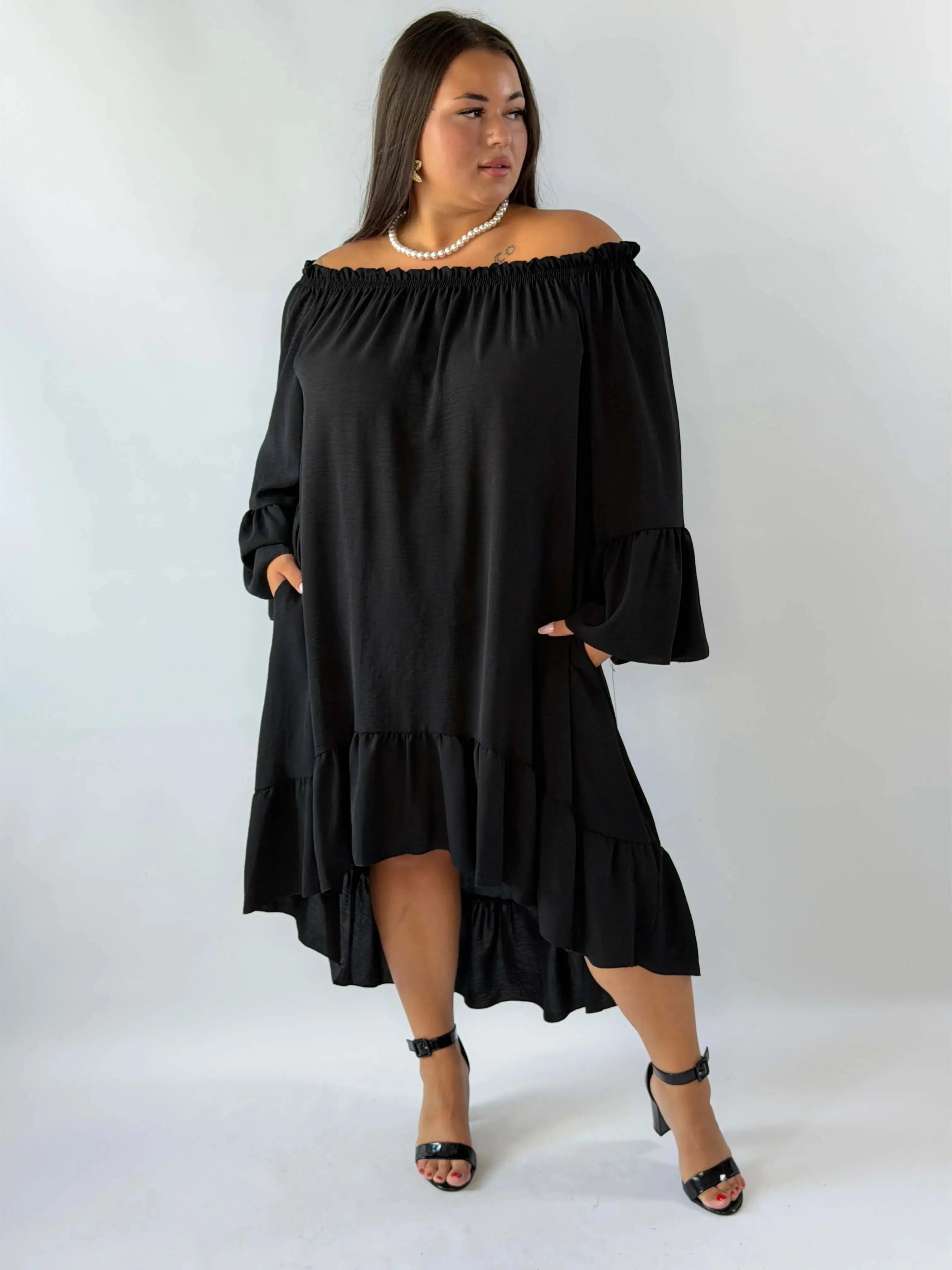 Sukienka hiszpanka Plus Size z falbanami – lekka i kobieca Stylowa XL