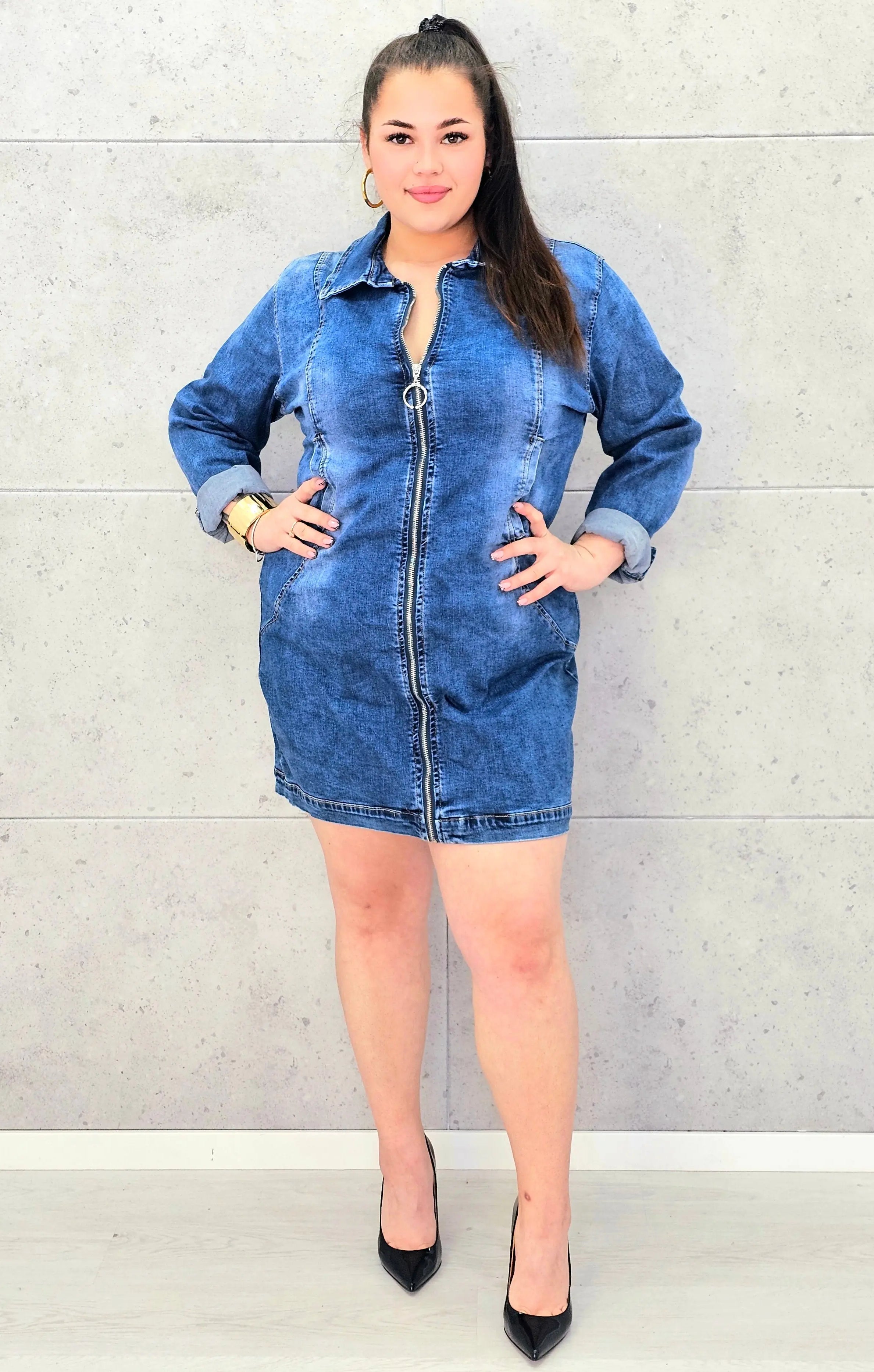 Sukienka jeansowa - rozmiary Stylowa XL