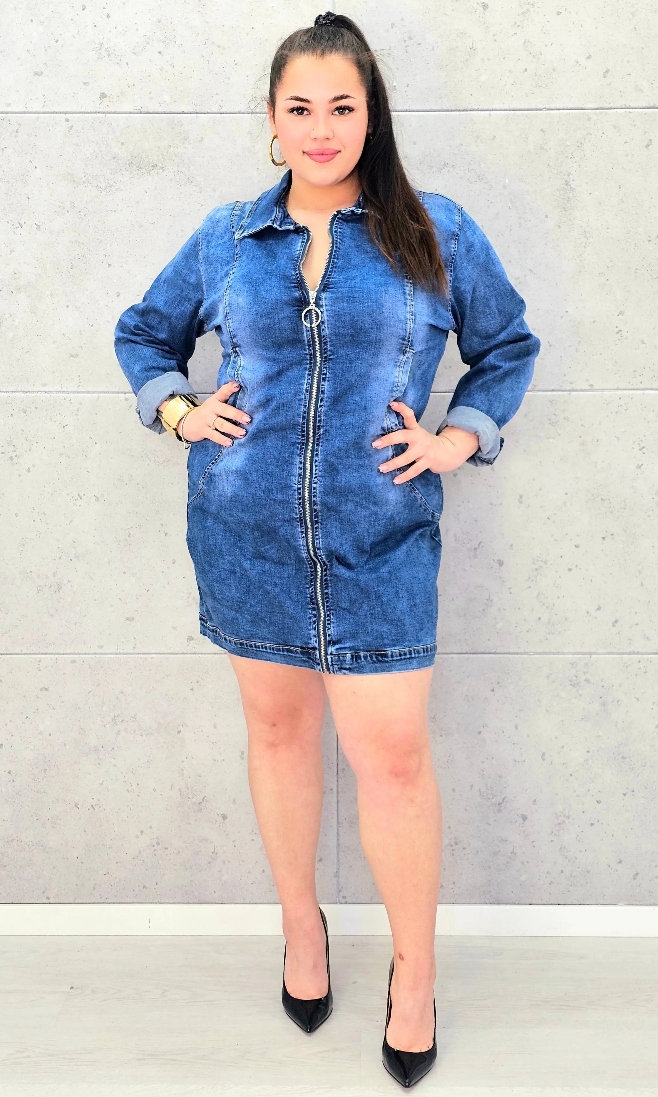 Sukienka jeansowa - rozmiary Stylowa XL