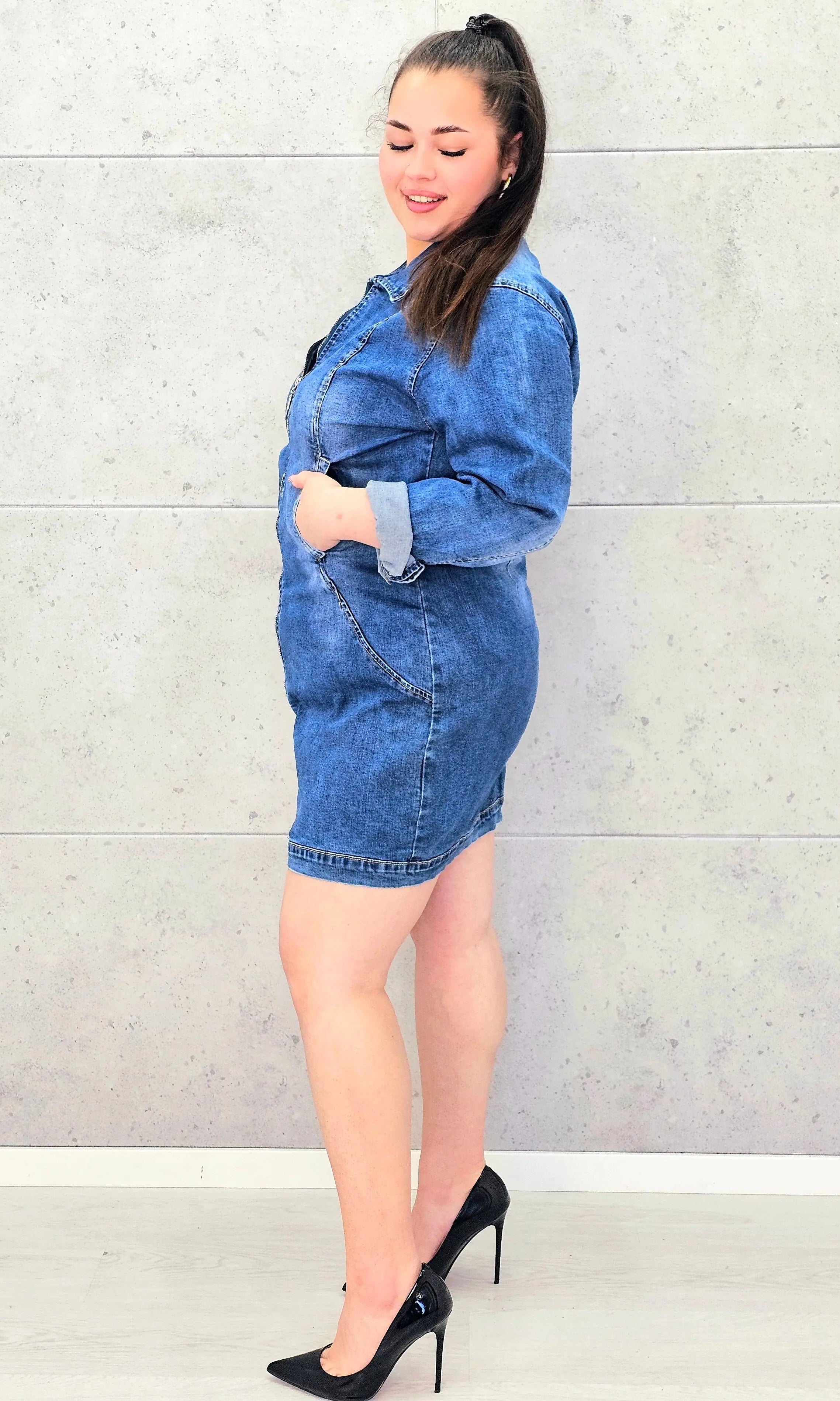 Sukienka jeansowa - rozmiary Stylowa XL