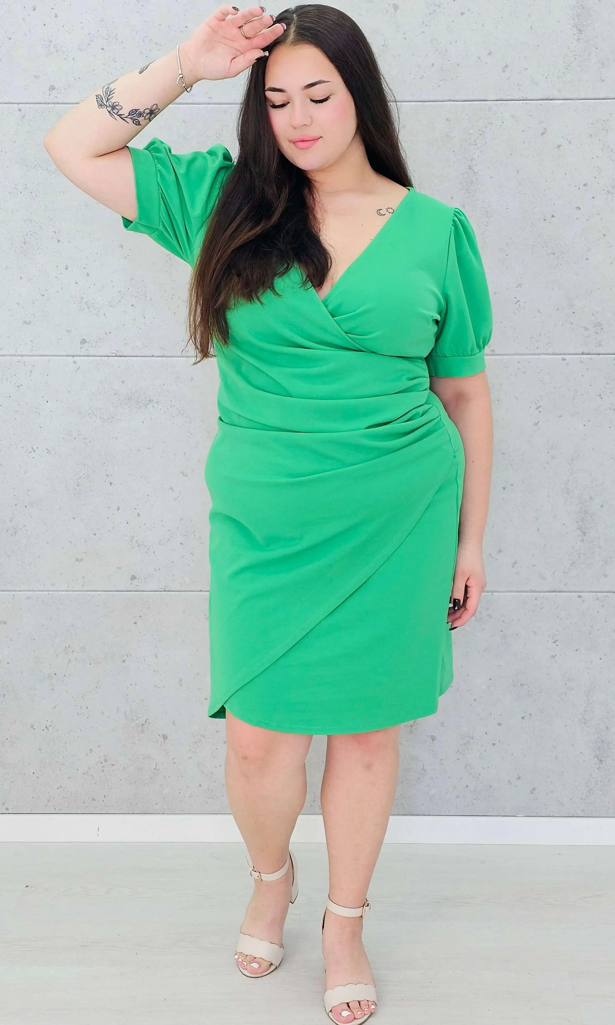 Sukienka kopertowa plus size Stylowa XL