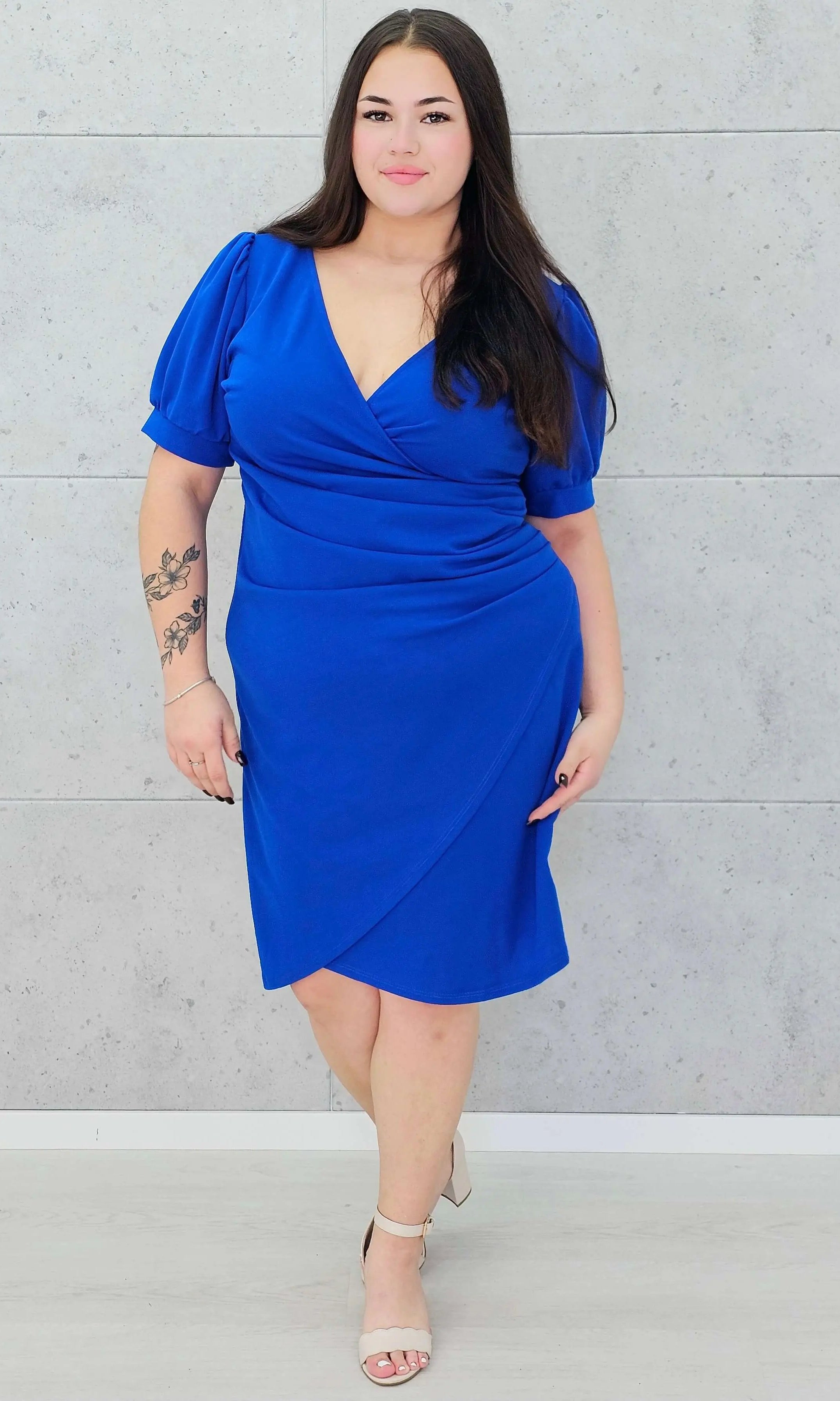 Sukienka kopertowa plus size Stylowa XL