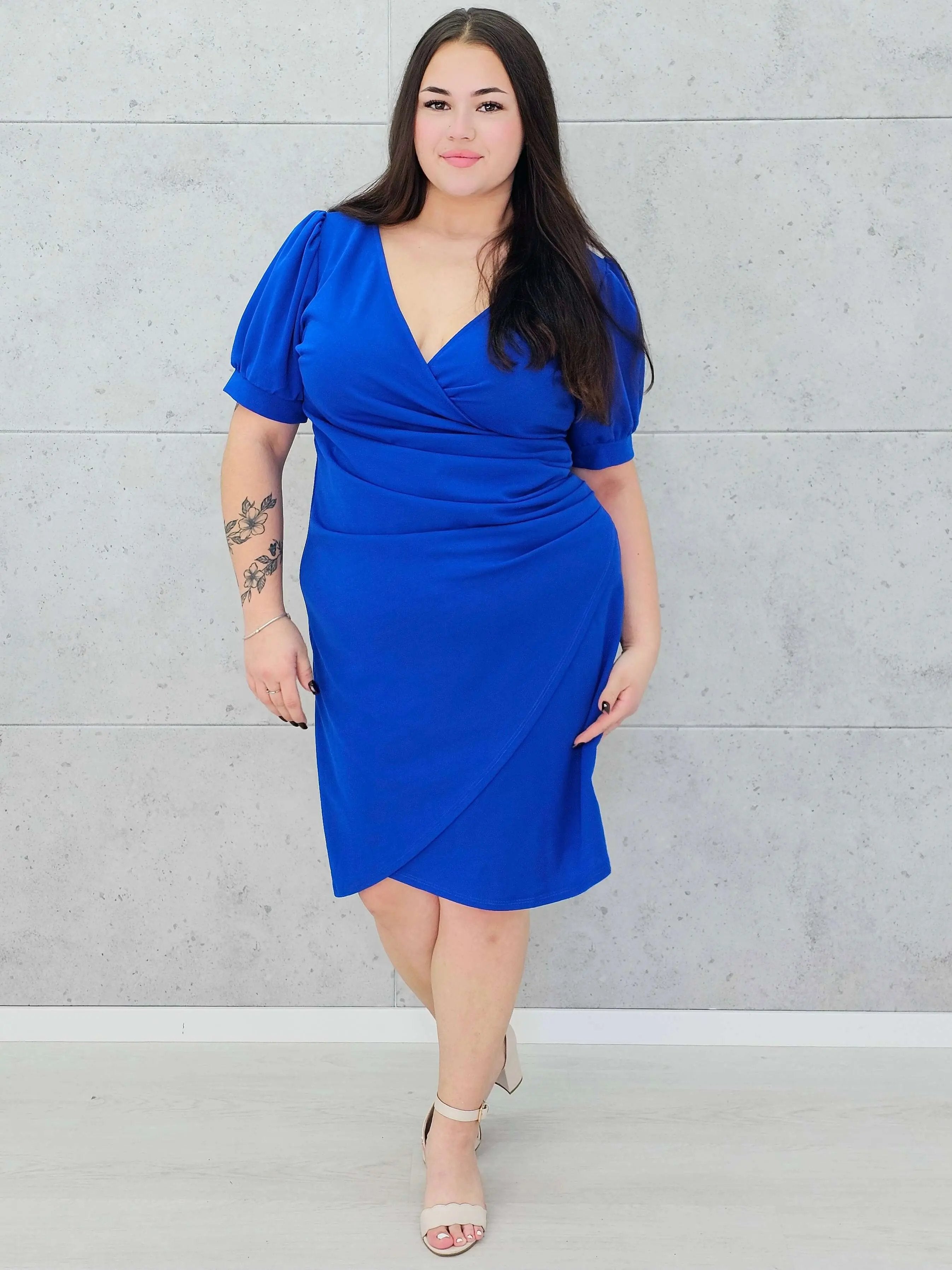 Sukienka kopertowa plus size Stylowa XL