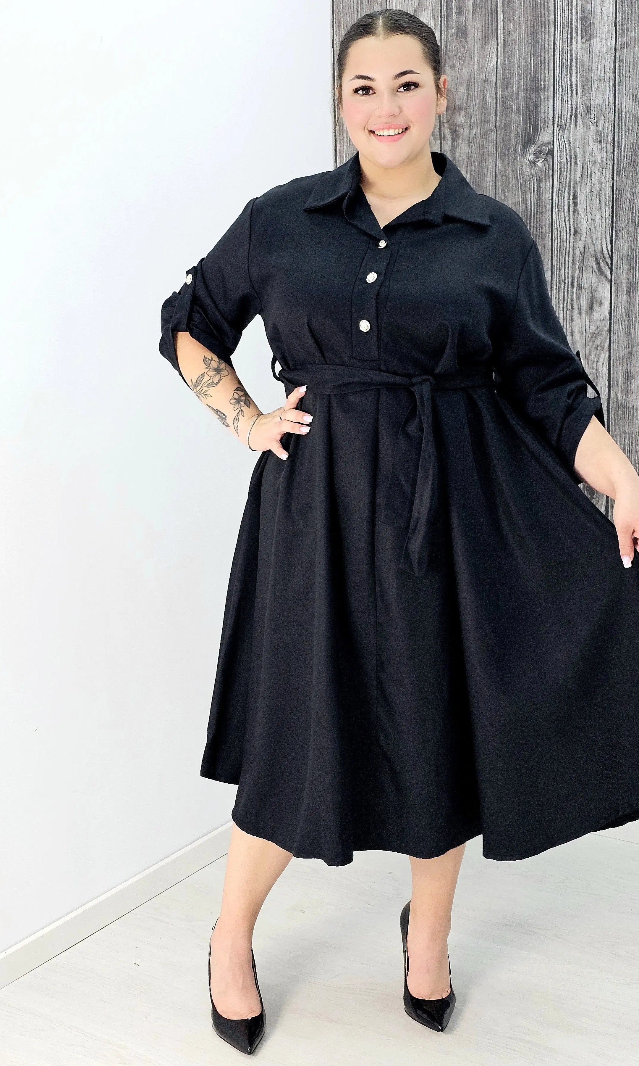 Sukienka koszulowa plus size – stylowa, wygodna i idealna na każdą okazję Stylowa XL