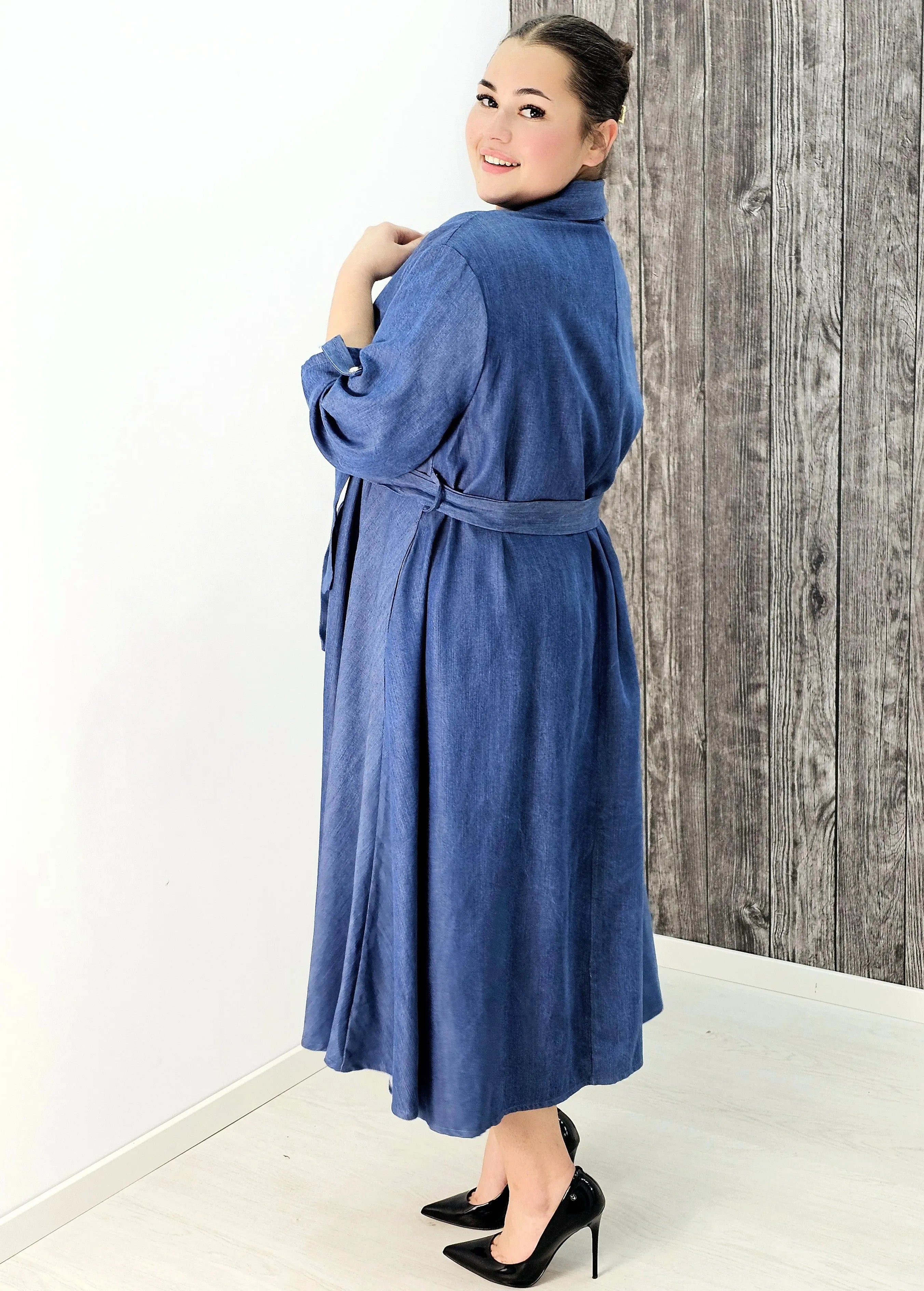 Sukienka koszulowa plus size – stylowa, wygodna i idealna na każdą okazję Stylowa XL