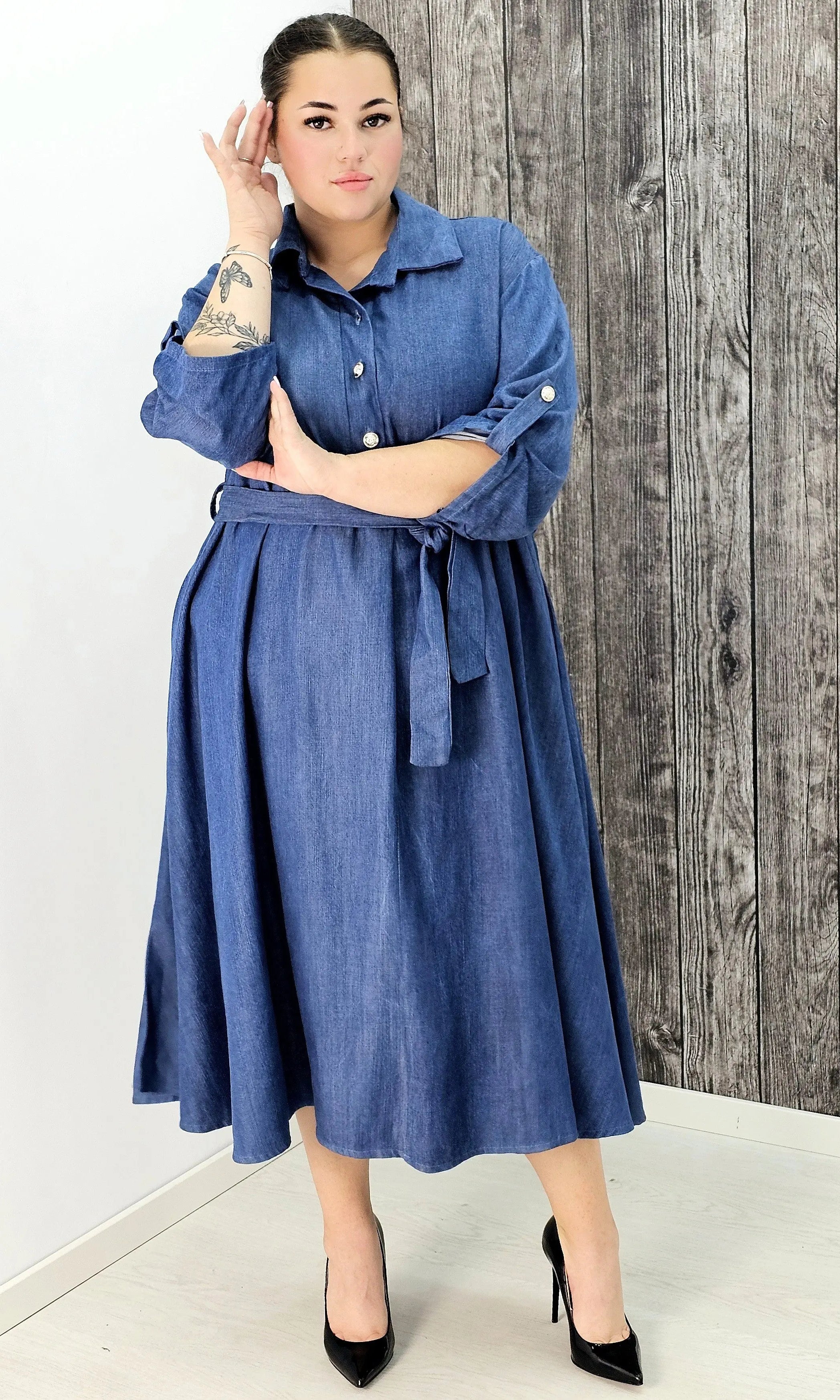 Sukienka koszulowa plus size – stylowa, wygodna i idealna na każdą okazję Stylowa XL