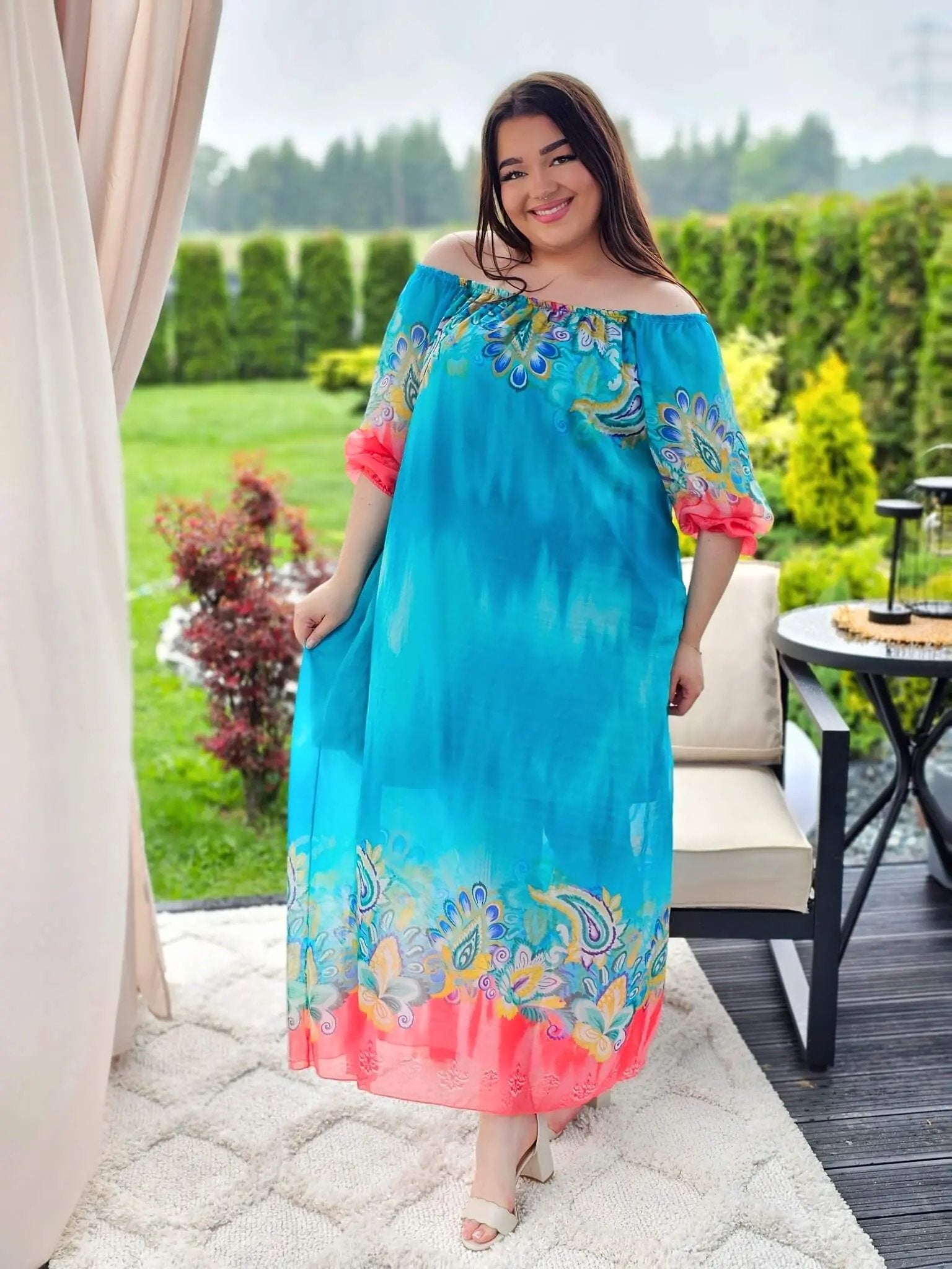 Sukienka maxi w stylu boho Stylowa XL