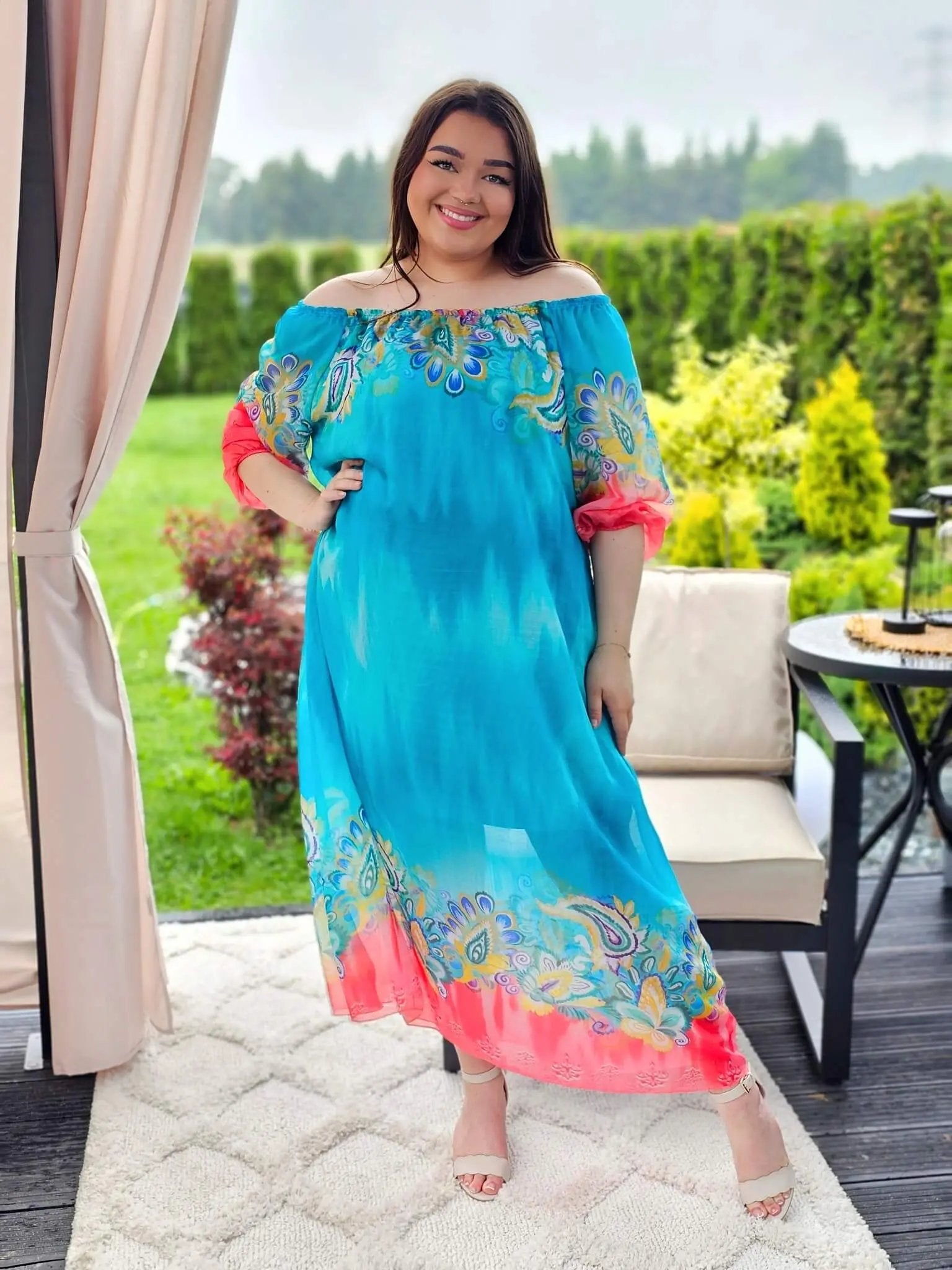 Sukienka maxi w stylu boho Stylowa XL