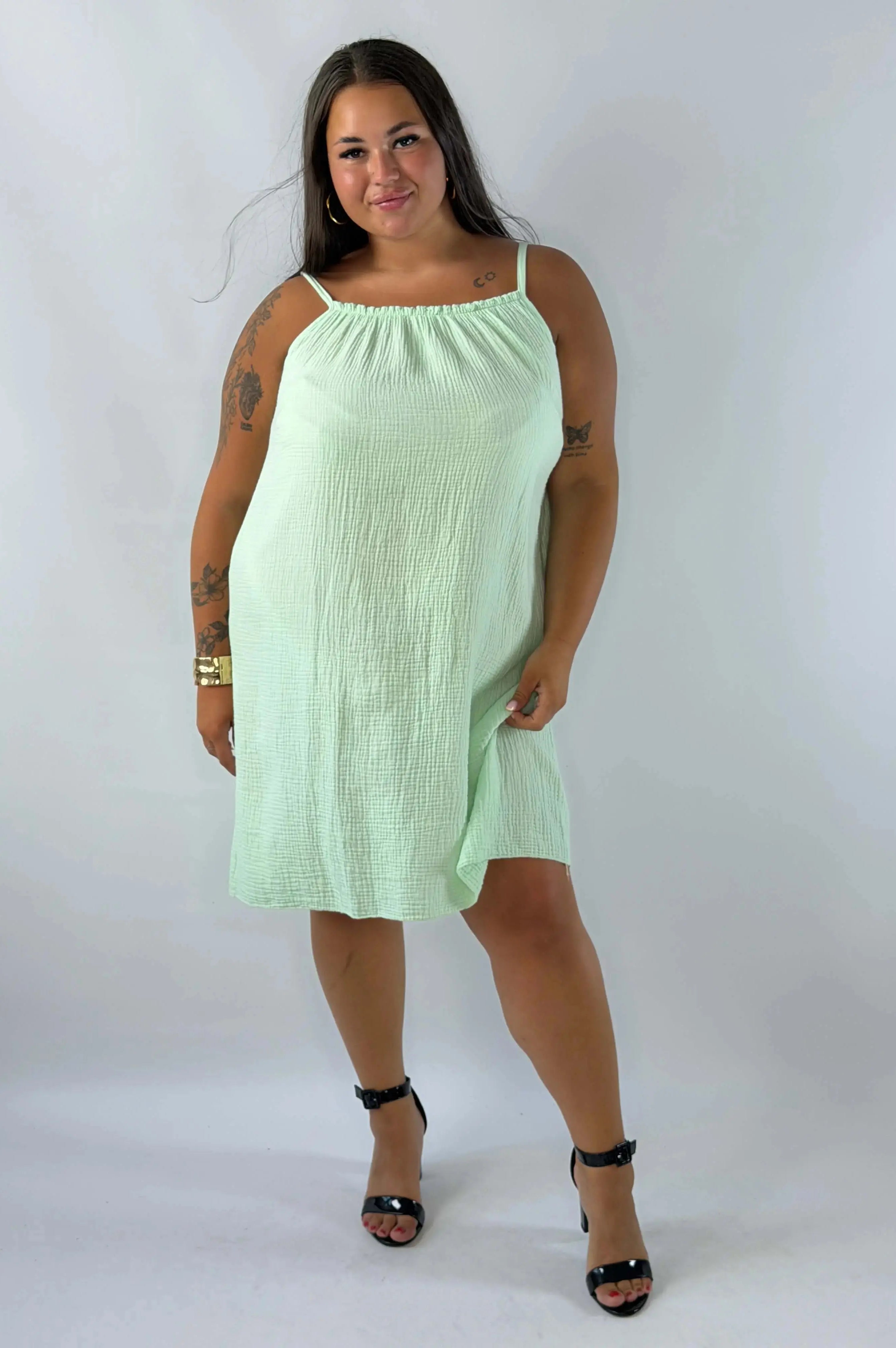Sukienka muślinowa Plus Size – lekka, przewiewna i wygodna Stylowa XL