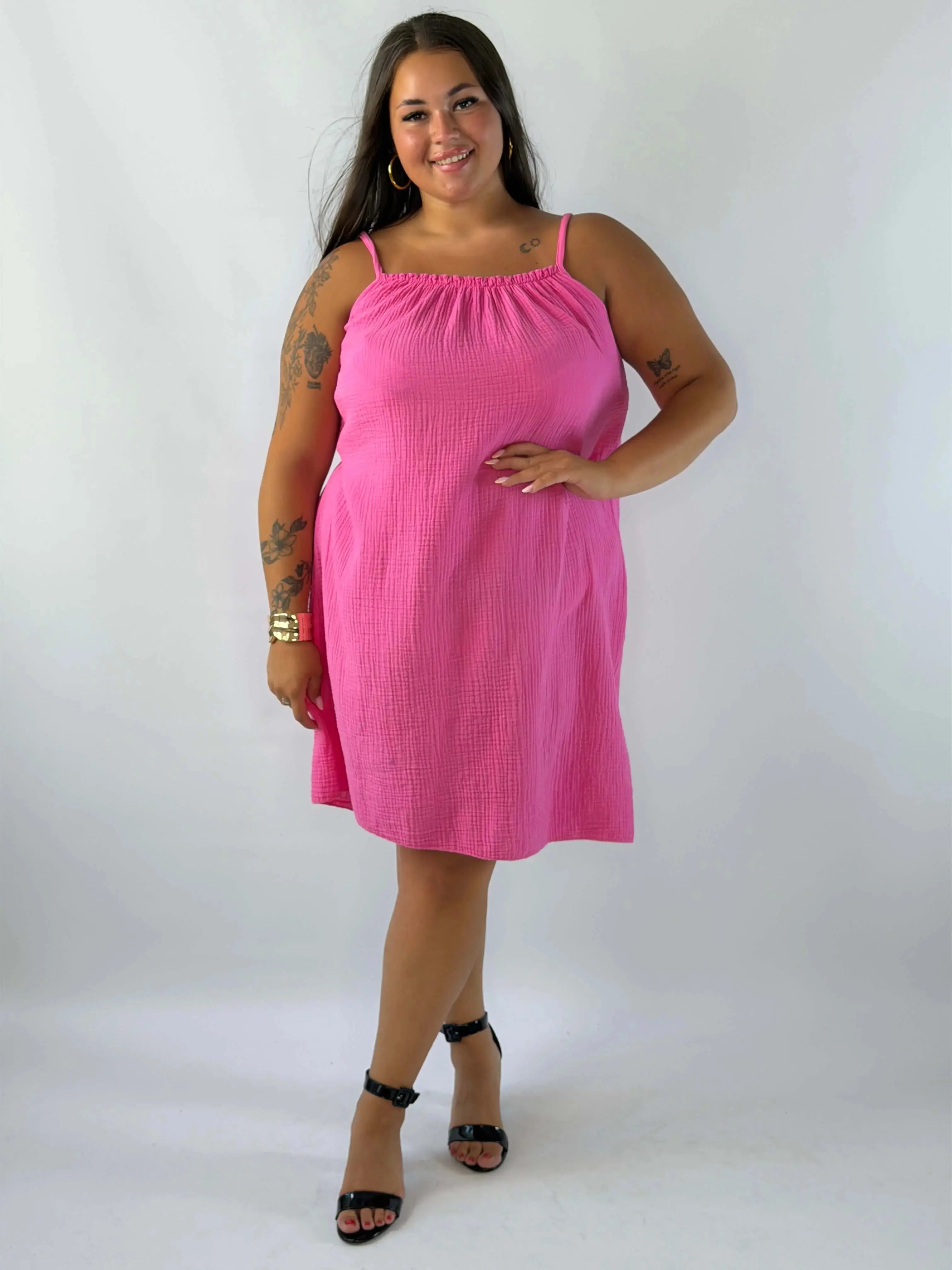 Sukienka muślinowa Plus Size – lekka, przewiewna i wygodna Stylowa XL