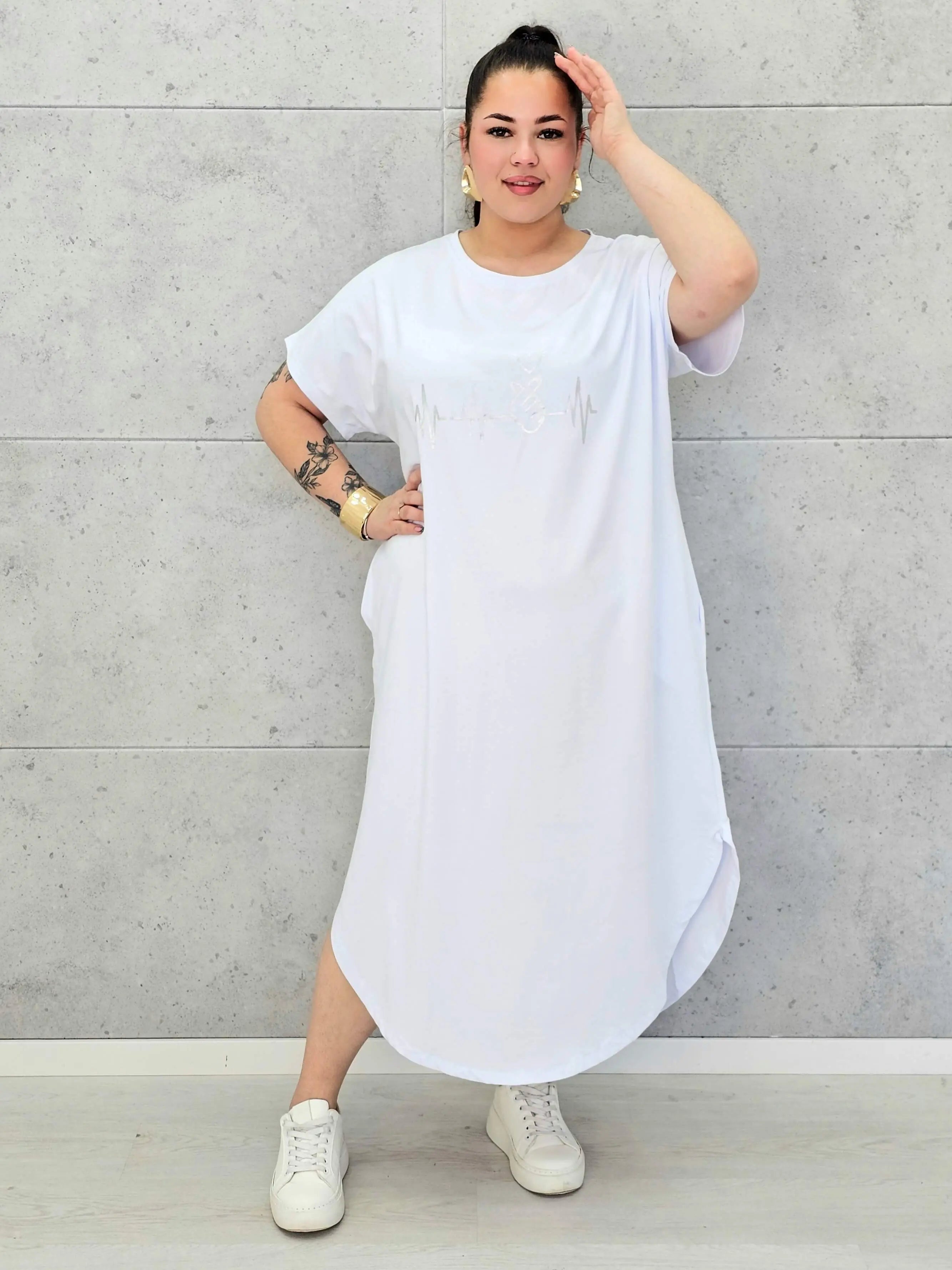 Sukienka plus size Heartbeat Love – wygodny i modny fason XXL dla kobiet Stylowa XL