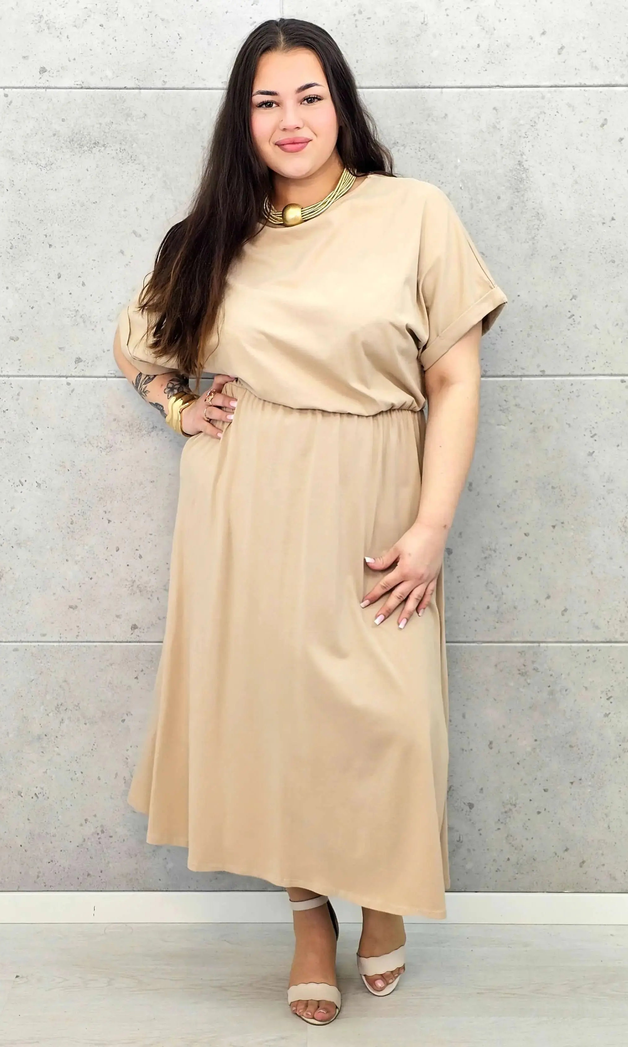 Sukienka plus size StylowaXL – asymetryczna, kobieca i pełna stylu Stylowa XL