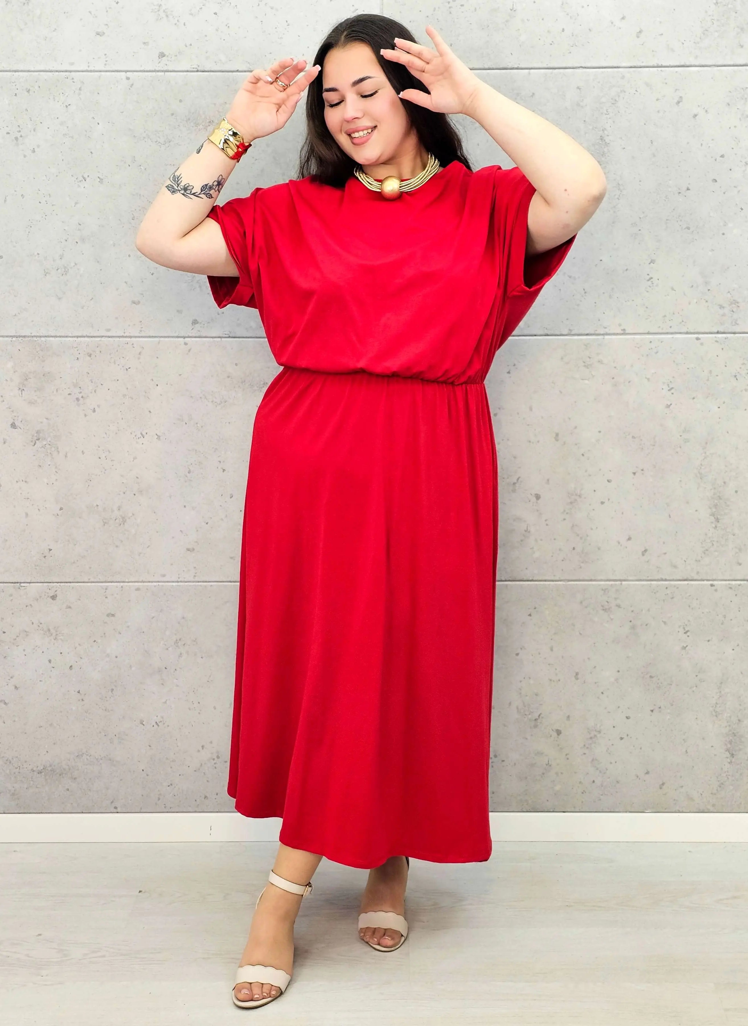 Sukienka plus size StylowaXL – asymetryczna, kobieca i pełna stylu Stylowa XL