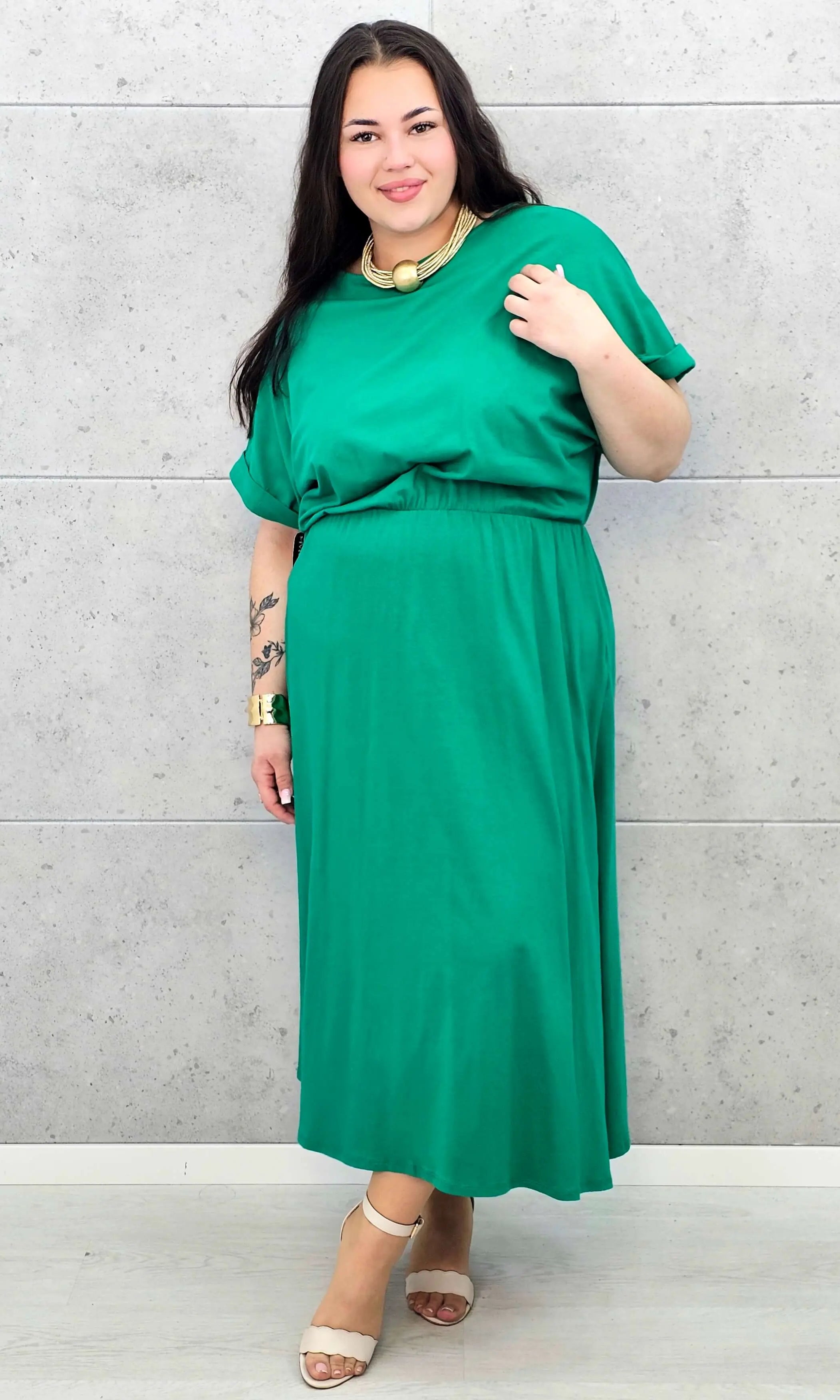 Sukienka plus size StylowaXL – asymetryczna, kobieca i pełna stylu Stylowa XL