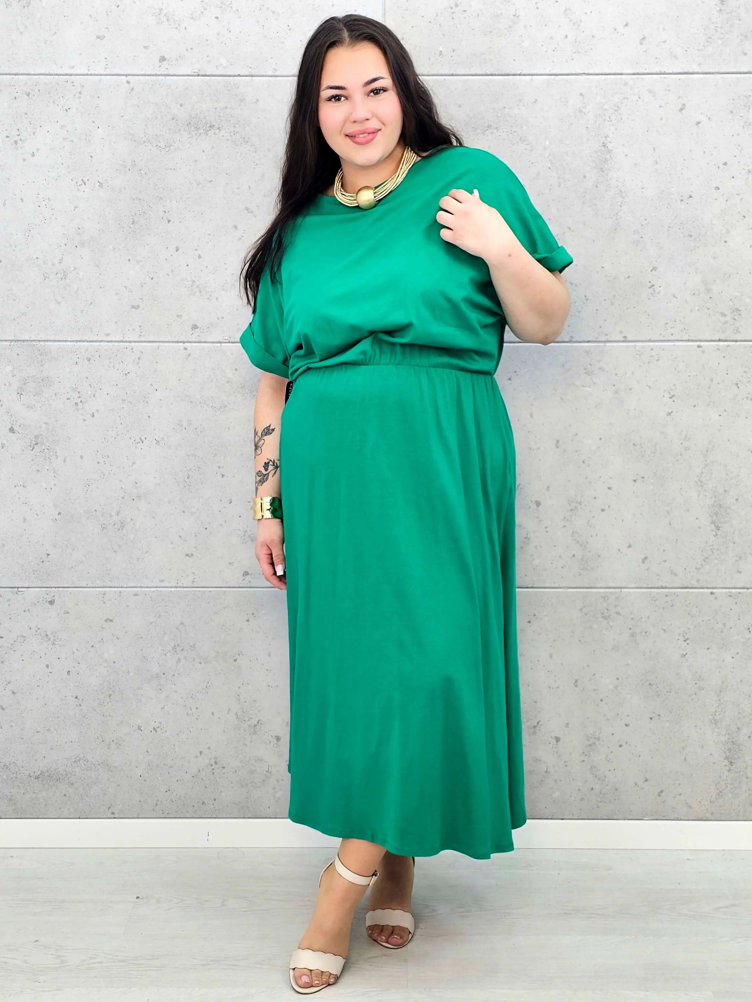 Sukienka plus size StylowaXL – asymetryczna, kobieca i pełna stylu Stylowa XL