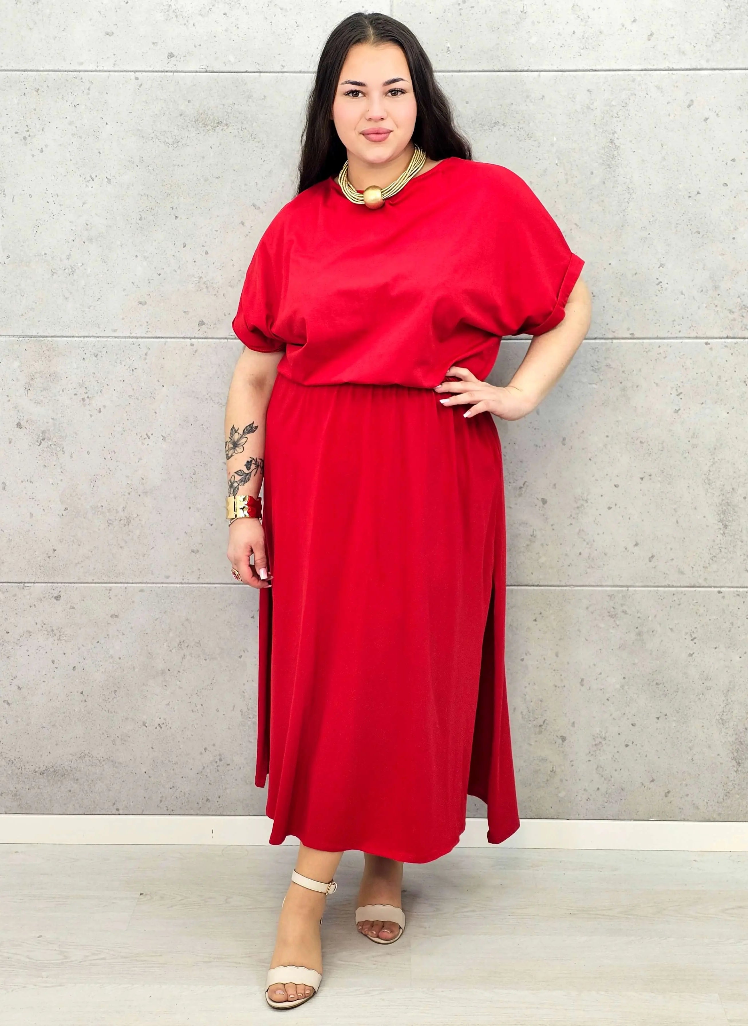 Sukienka plus size StylowaXL – asymetryczna, kobieca i pełna stylu Stylowa XL