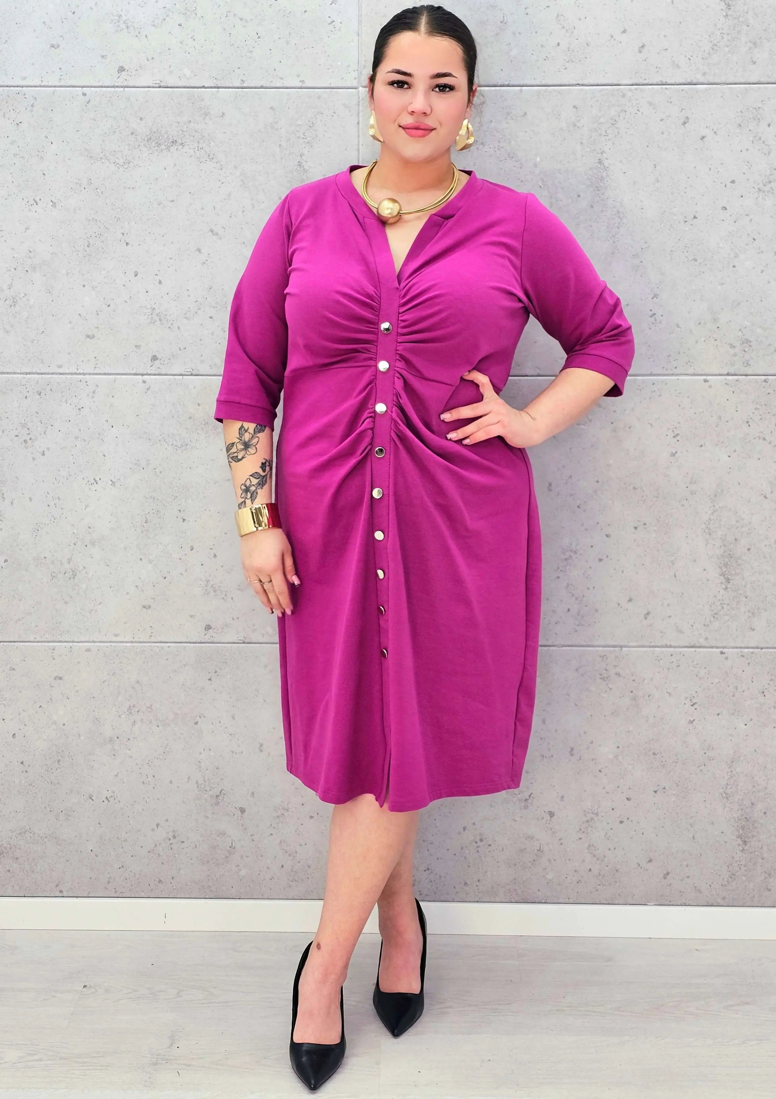 Sukienka plus size StylowaXL – elegancka bawełniana sukienka Stylowa XL