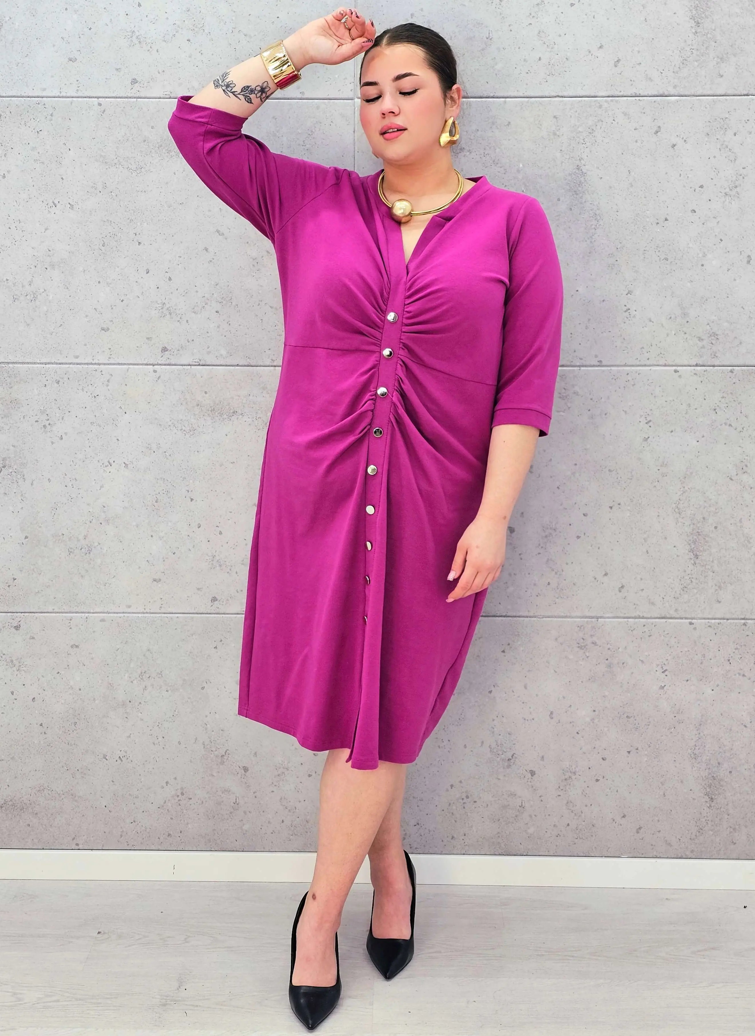 Sukienka plus size StylowaXL – elegancka bawełniana sukienka Stylowa XL