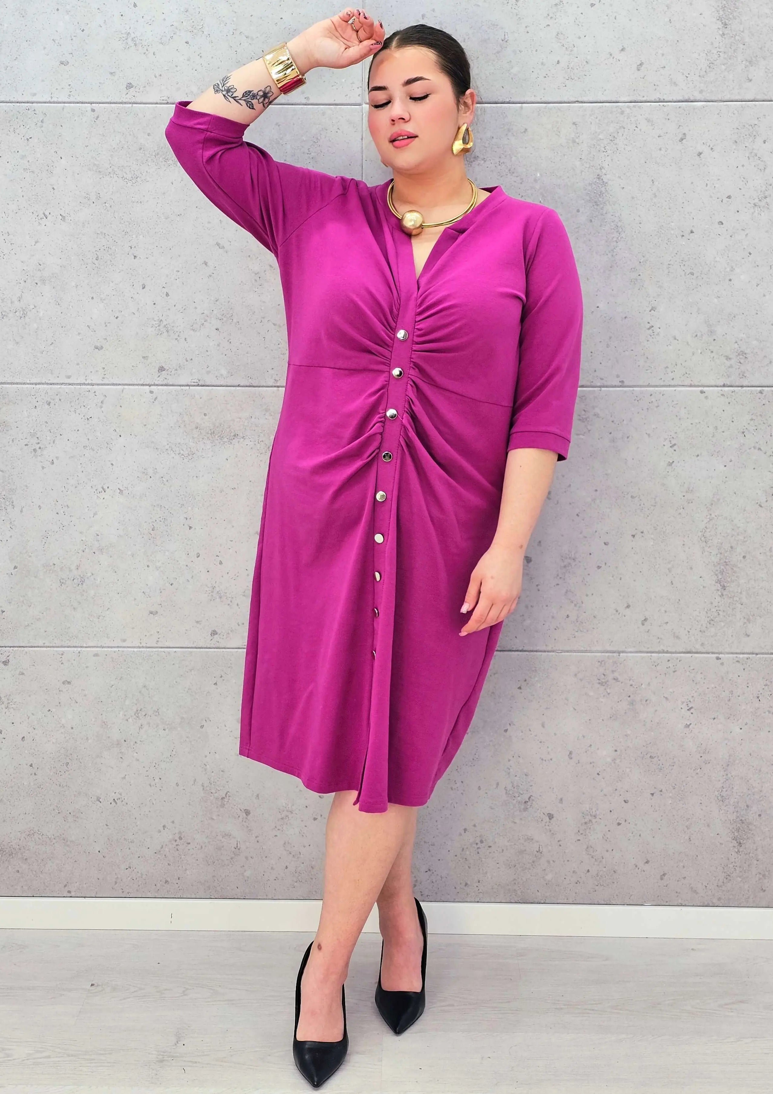 Sukienka plus size StylowaXL – elegancka bawełniana sukienka Stylowa XL