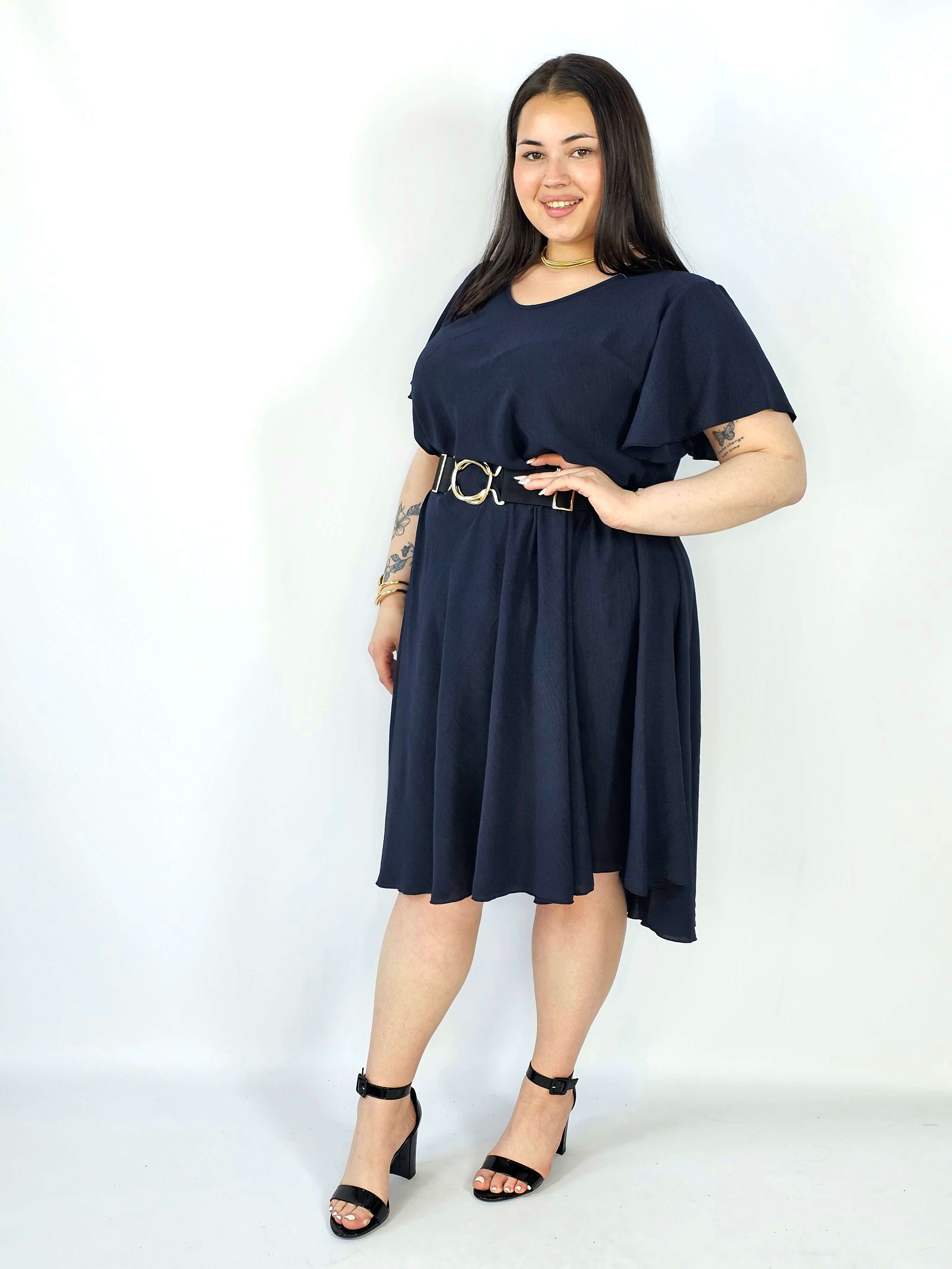 Sukienka plus size kreszowana – lekka, wygodna i stylowa XXL Stylowa XL