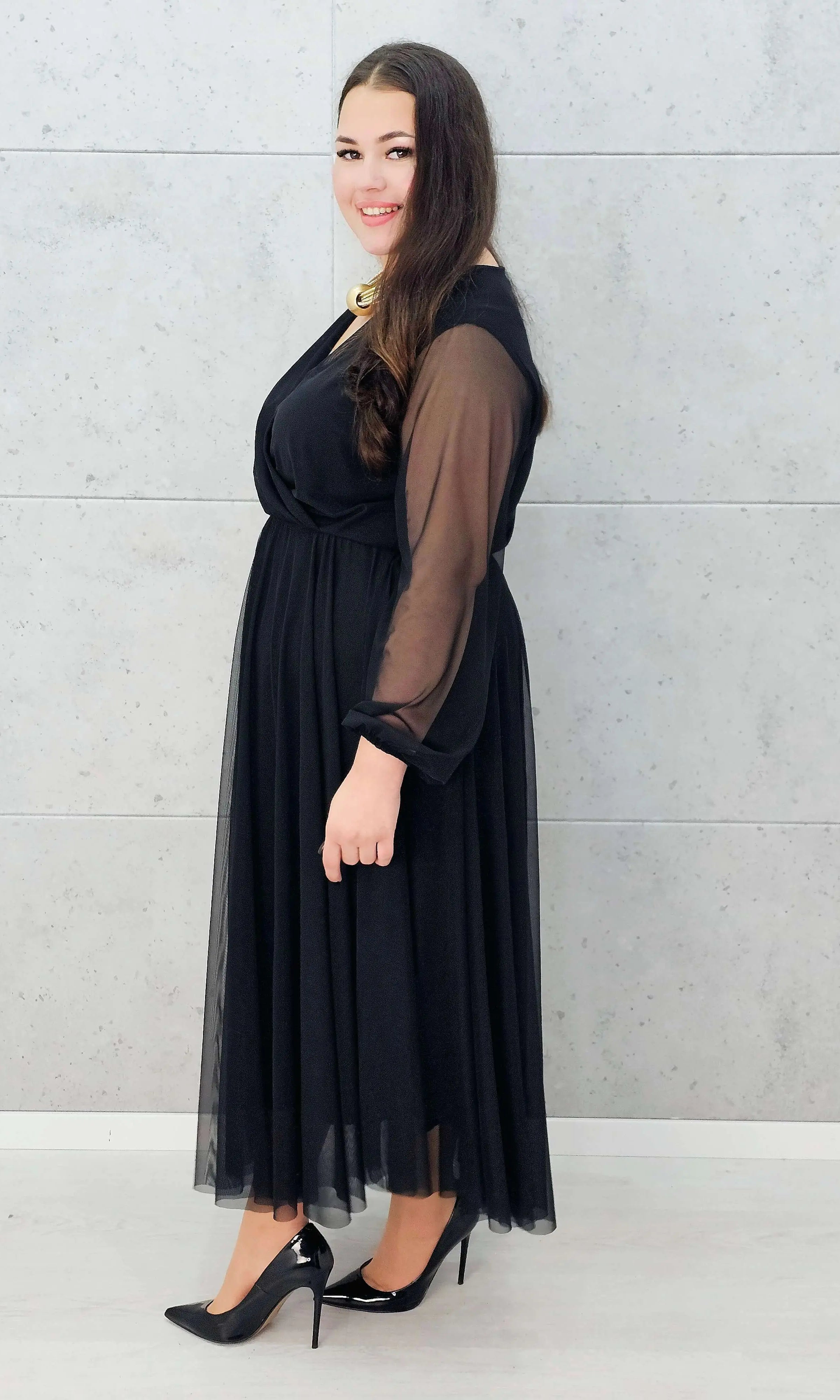 Elegancka sukienka maxi plus size Stylowa XL