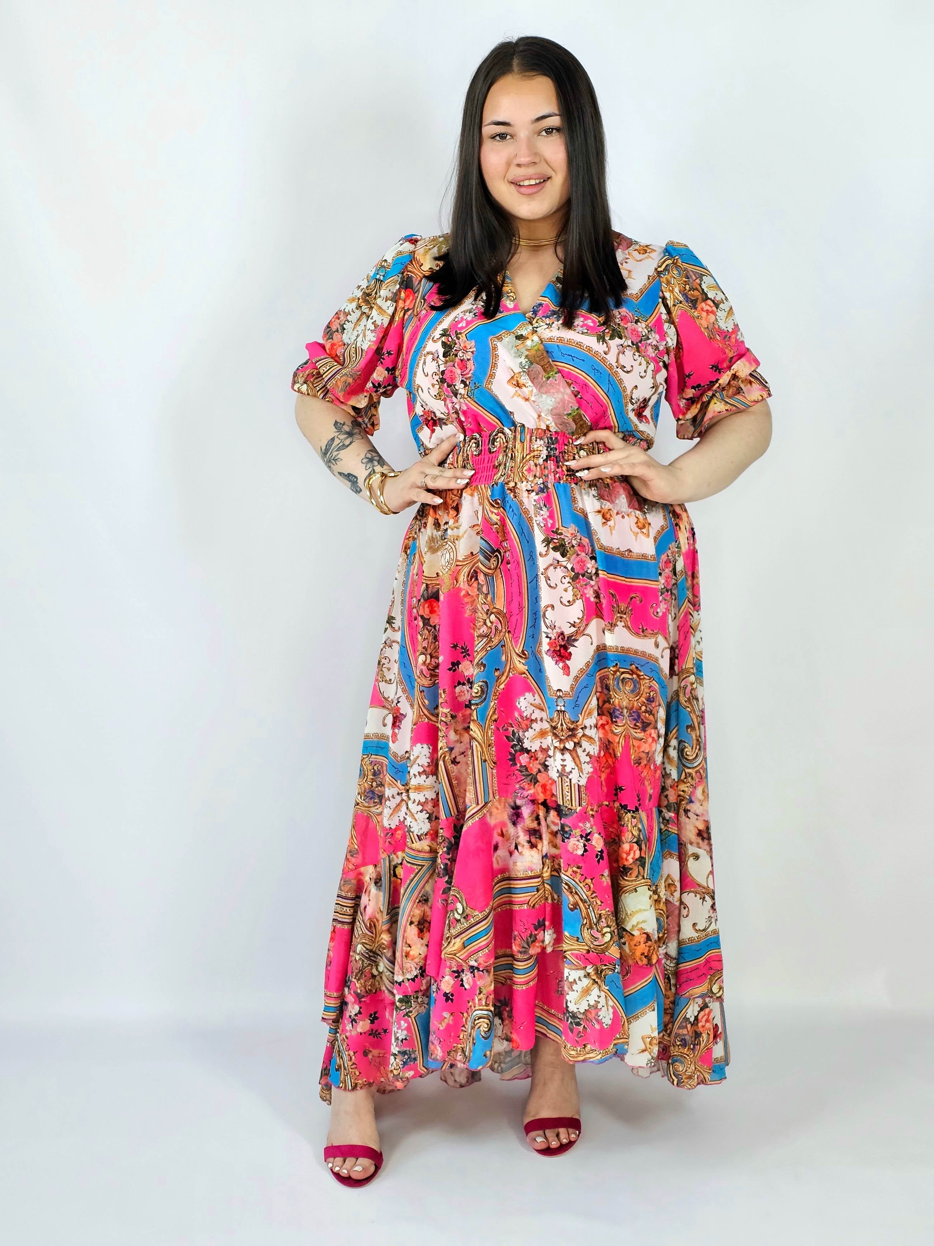 Sukienka plus size maxi z efektownym printem – styl, który robi wrażenie XXL Stylowa XL