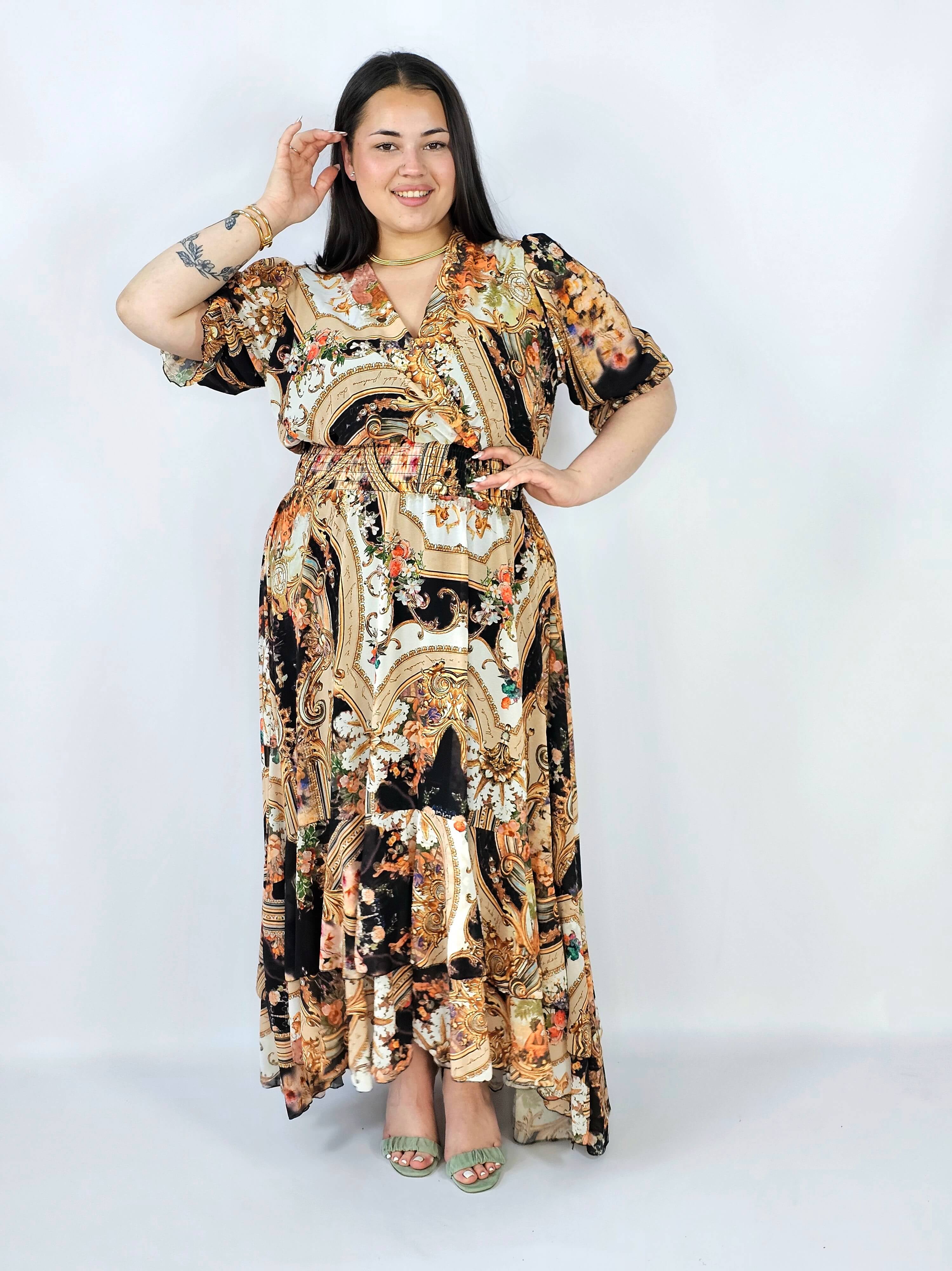 Sukienka plus size maxi z efektownym printem – styl, który robi wrażenie XXL Stylowa XL