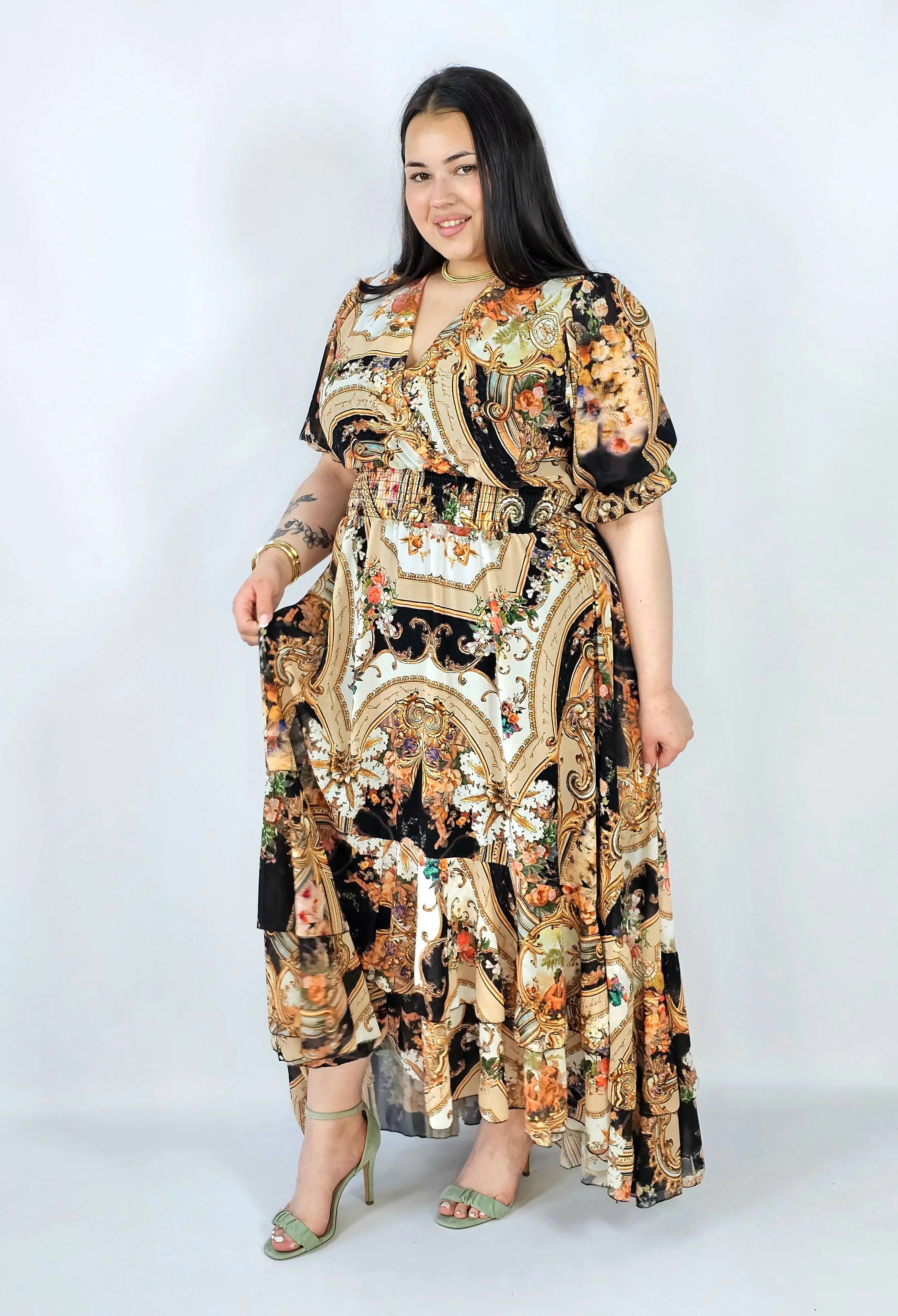 Sukienka plus size maxi z efektownym printem – styl, który robi wrażenie XXL Stylowa XL