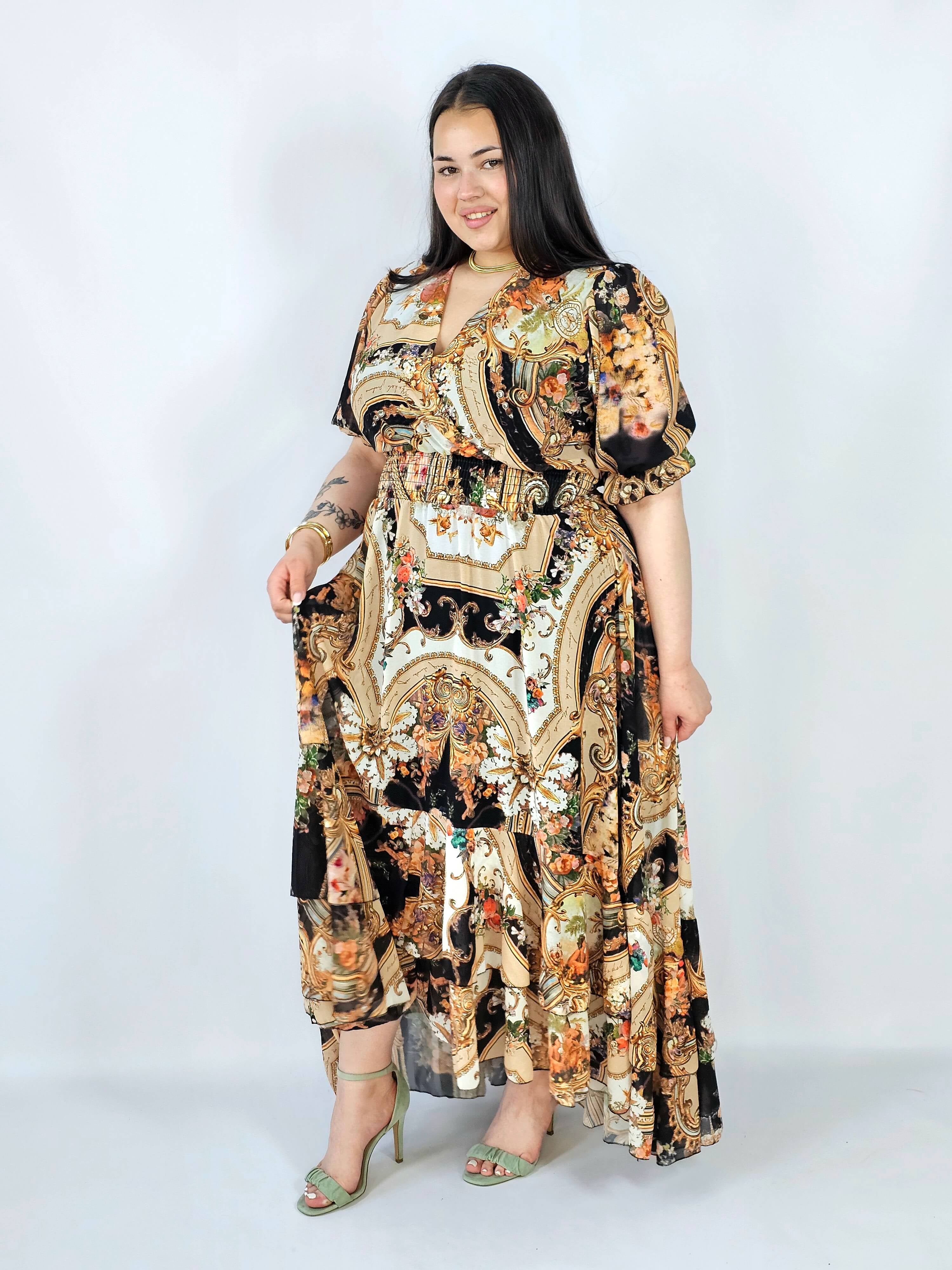 Sukienka plus size maxi z efektownym printem – styl, który robi wrażenie XXL Stylowa XL