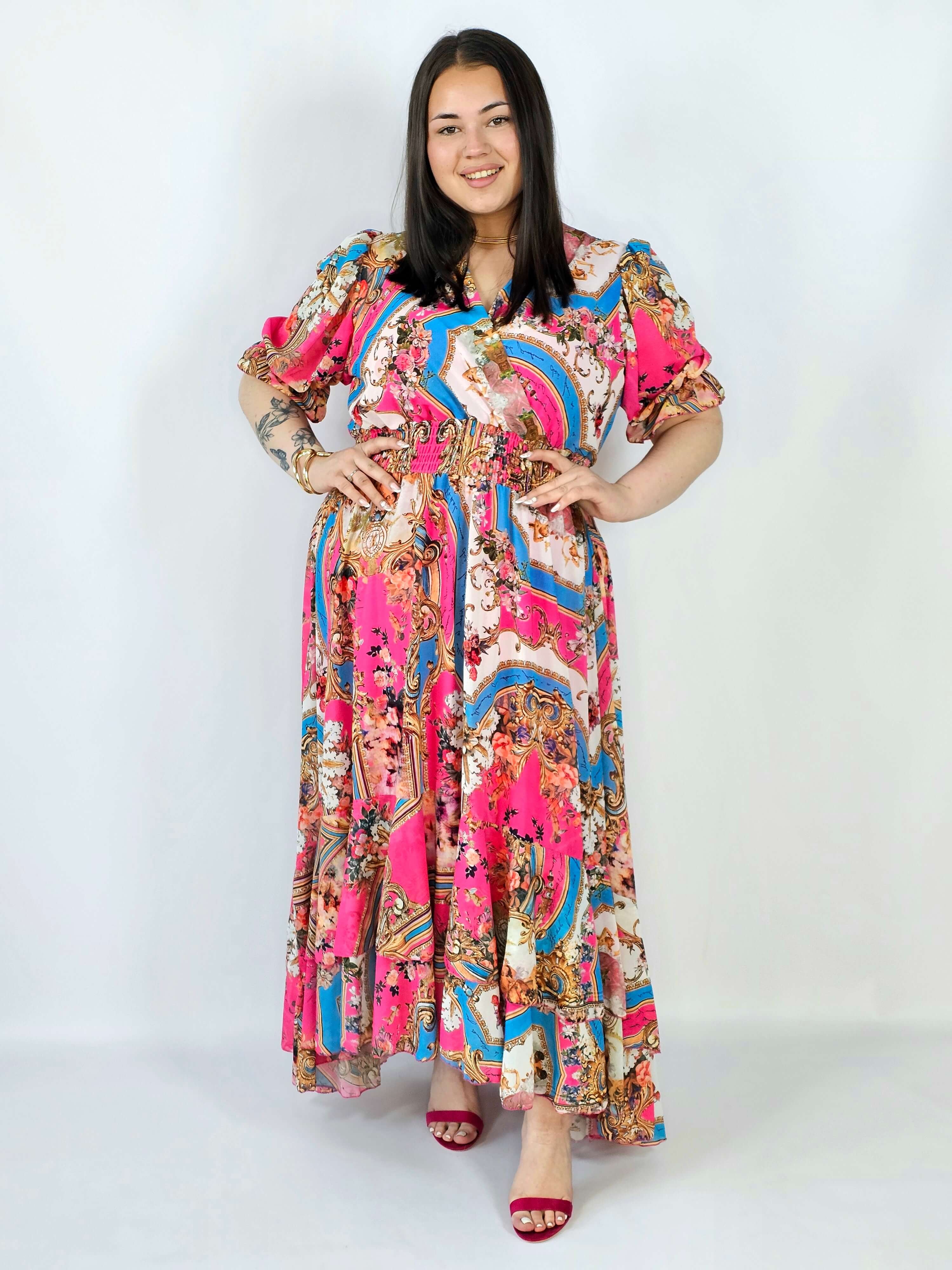 Sukienka plus size maxi z efektownym printem – styl, który robi wrażenie XXL Stylowa XL
