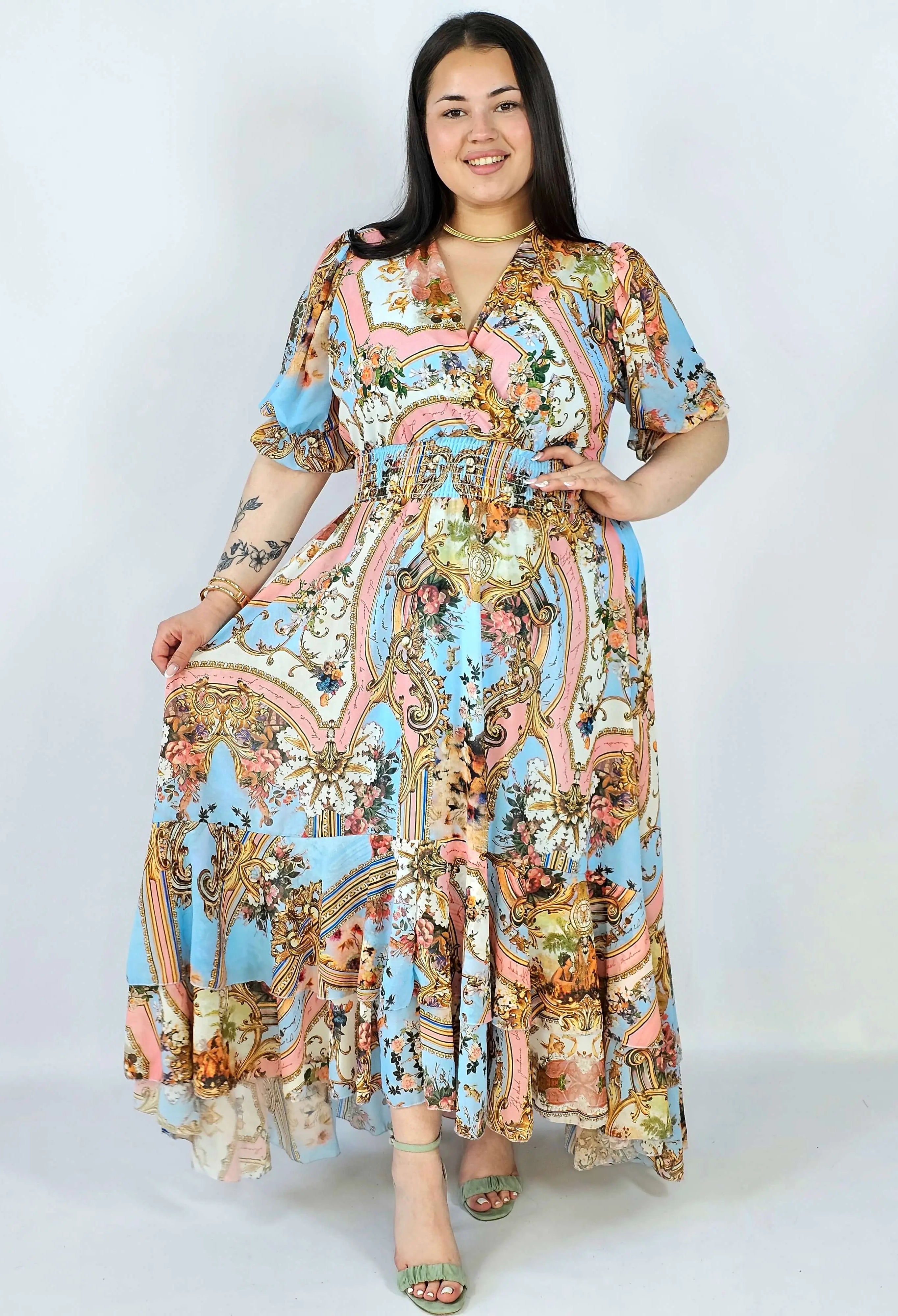 Sukienka plus size maxi z efektownym printem – styl, który robi wrażenie XXL Stylowa XL
